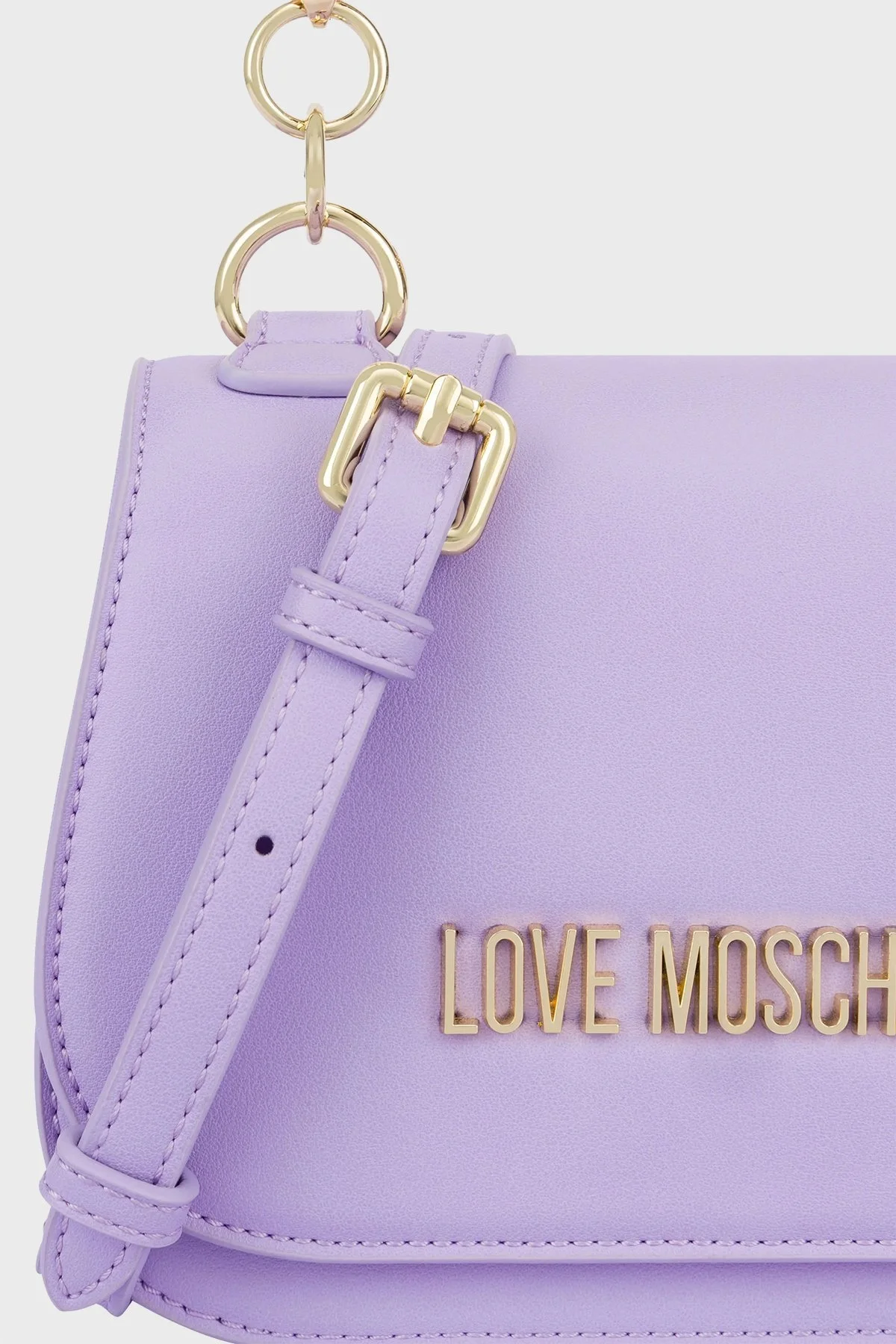 Love Moschino Logolu Çıkarılabilir Uzatma Askılı Bayan Çanta JC4286PP0GKF0651 LİLA - 3