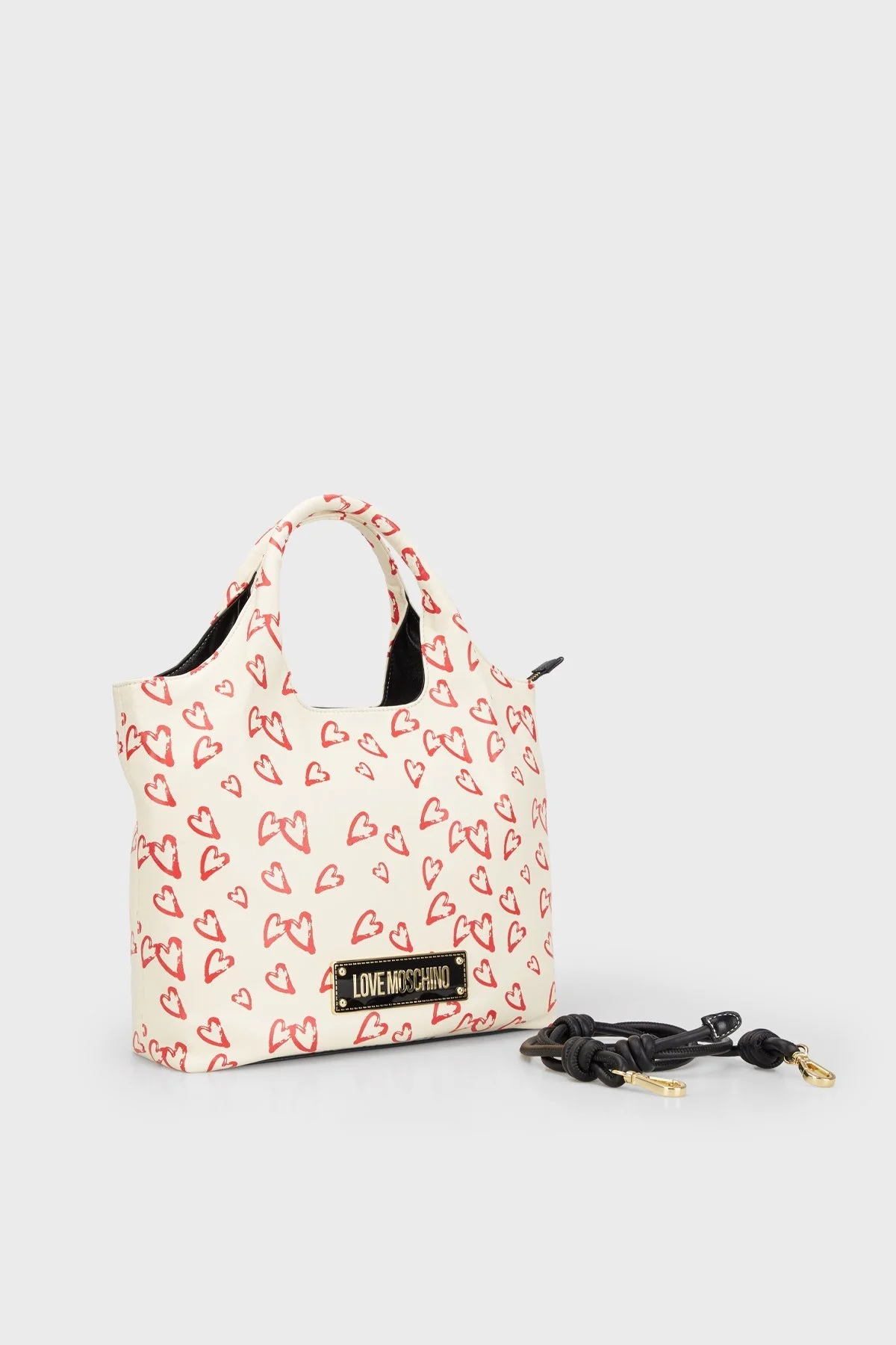 Love Moschino Logolu Çıkarılabilir Uzatma Askılı Bayan Çanta JC4298PP0IKM110A EKRU - 3