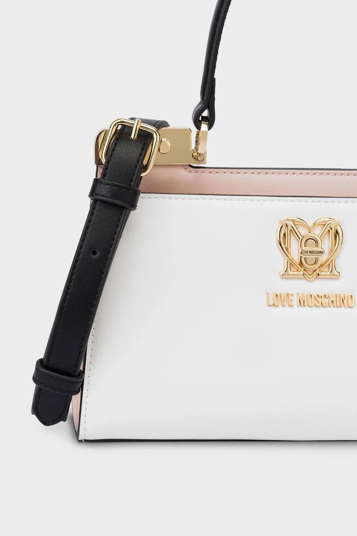 Love Moschino Logolu Çıkarılabilir Uzatma Askılı Bayan Çanta JC4307PP0GKF090A BEYAZ - 4