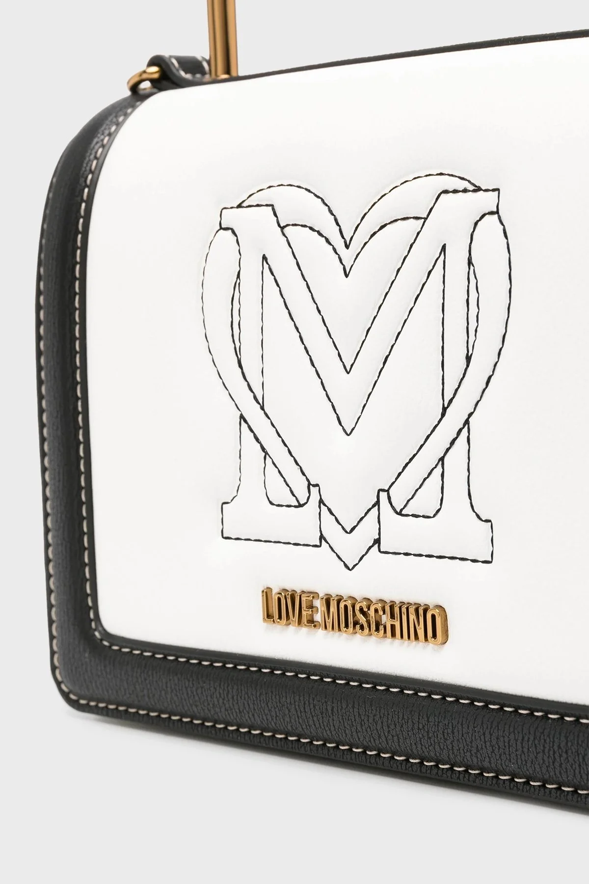 Love Moschino Logolu Çıkarılabilir Uzatma Askılı Bayan Çanta JC4322PP0IKR110A BEYAZ - 5