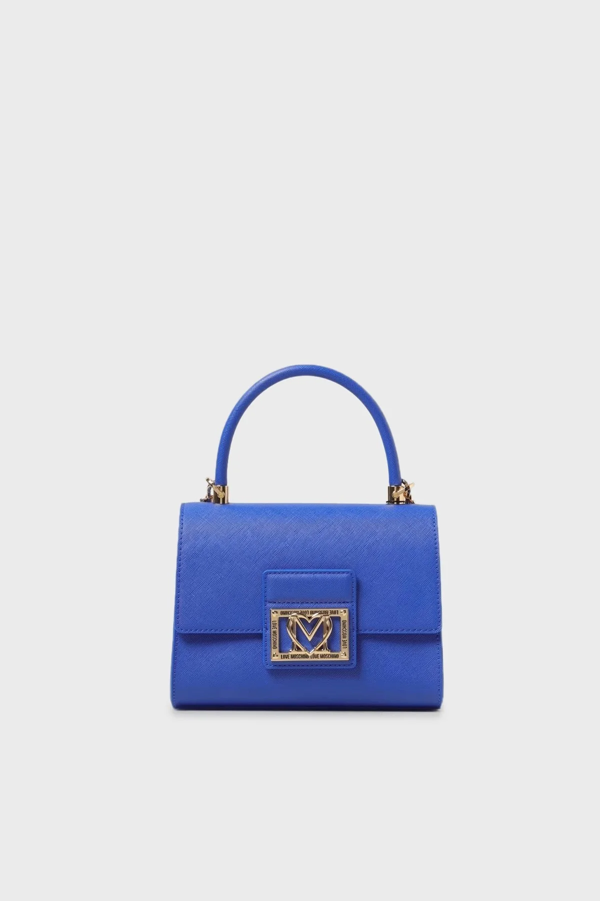 Love Moschino Logolu Çıkarılabilir Uzatma Askılı Bayan Çanta JC4328PP0IKS0715 MAVİ - 1