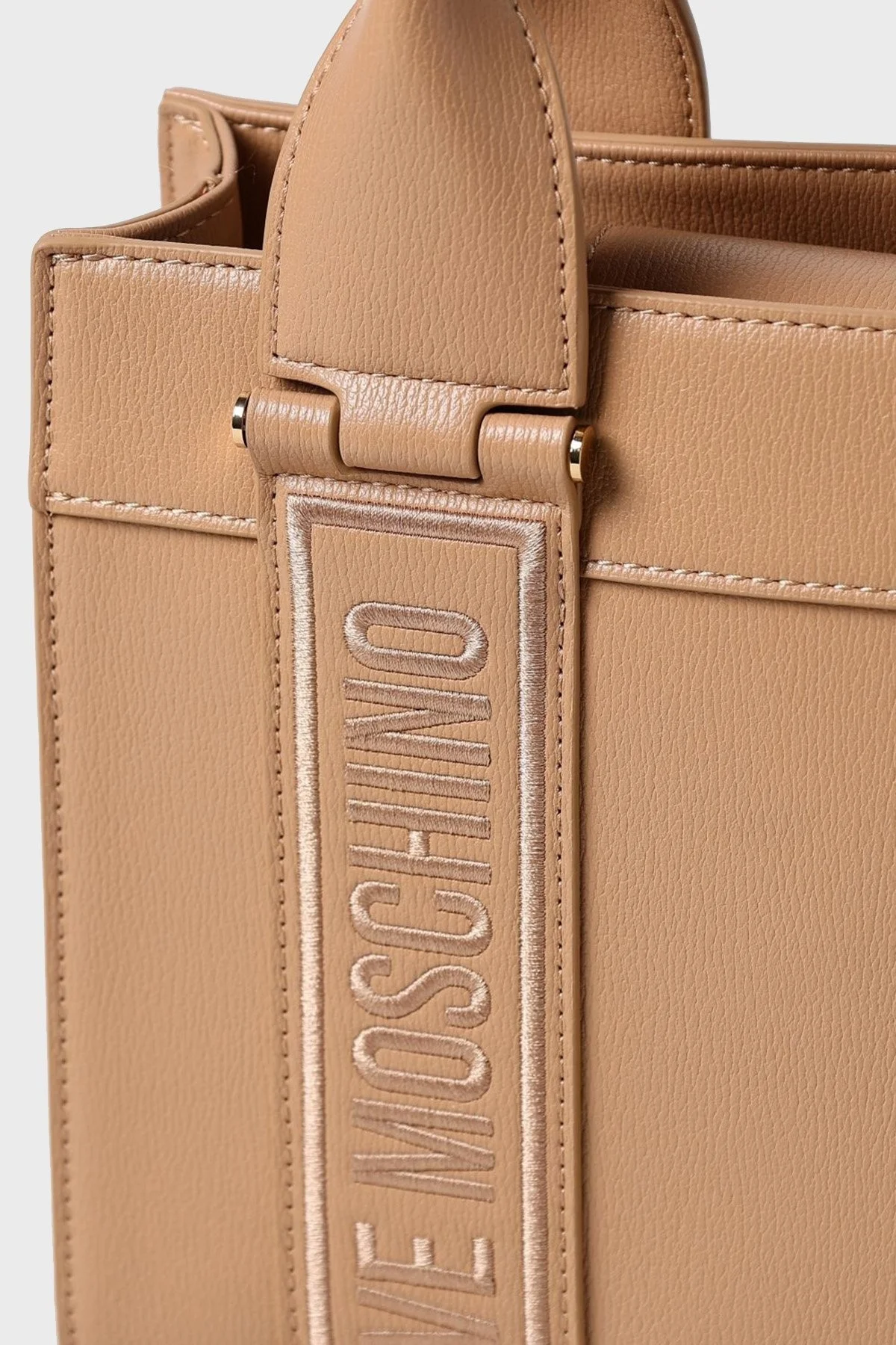 Love Moschino Logolu Çıkarılabilir Uzatma Askılı Bayan Çanta JC4339PP0IKG122A CAMEL - 3