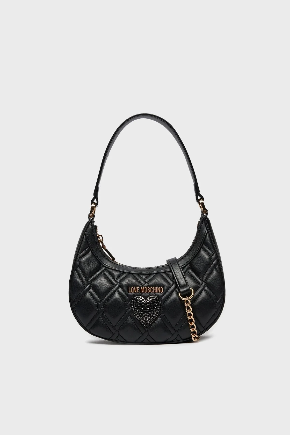 Love Moschino Logolu Çıkarılabilir Uzatma Askılı Bayan Çanta JC4346PP0IK1000A SİYAH - 1