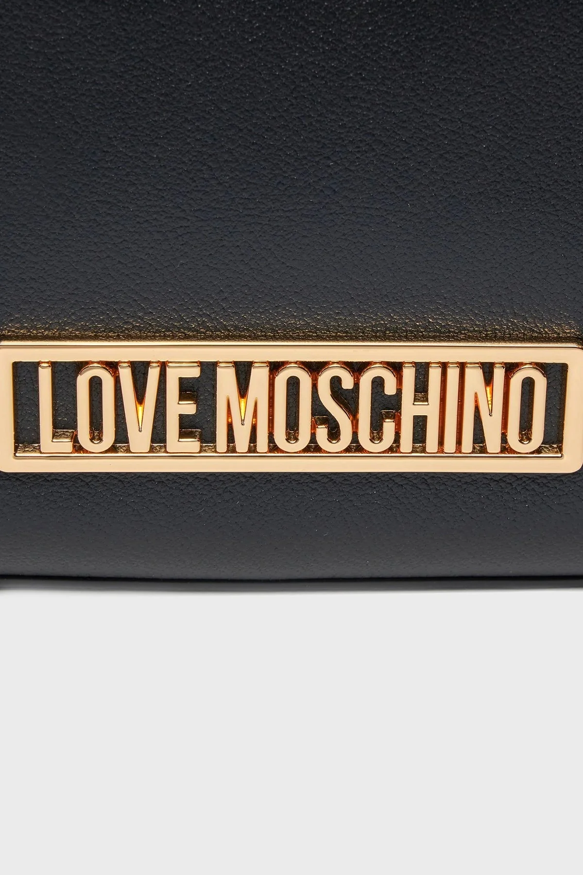 Love Moschino Logolu Çıkarılabilir Uzatma Askılı Deri Bayan Çanta JC4148PP1IL1200A SİYAH - 6