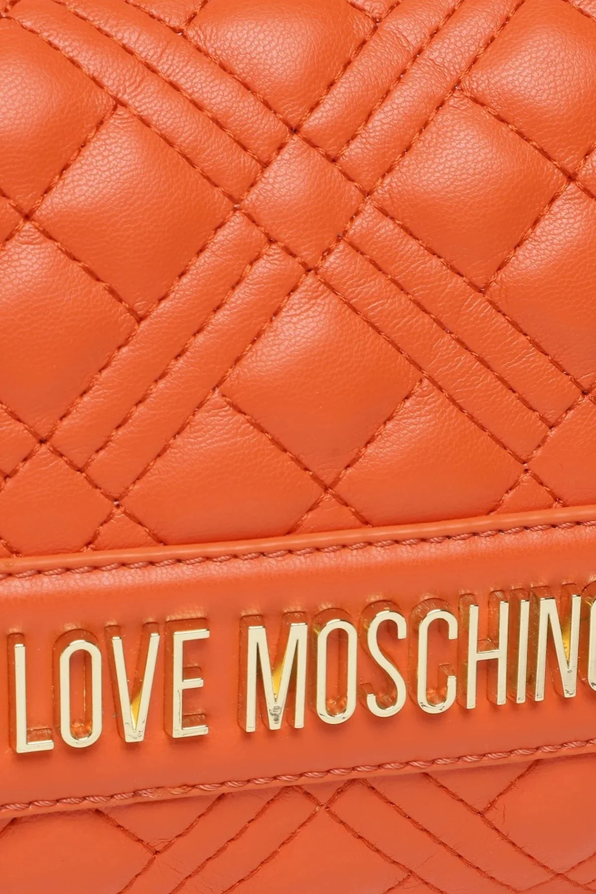 Love Moschino Logolu Çıkarılabilir Uzatma Askılı Zincirli Bayan Çanta JC4135PP1GLA0450 TURUNCU - 5