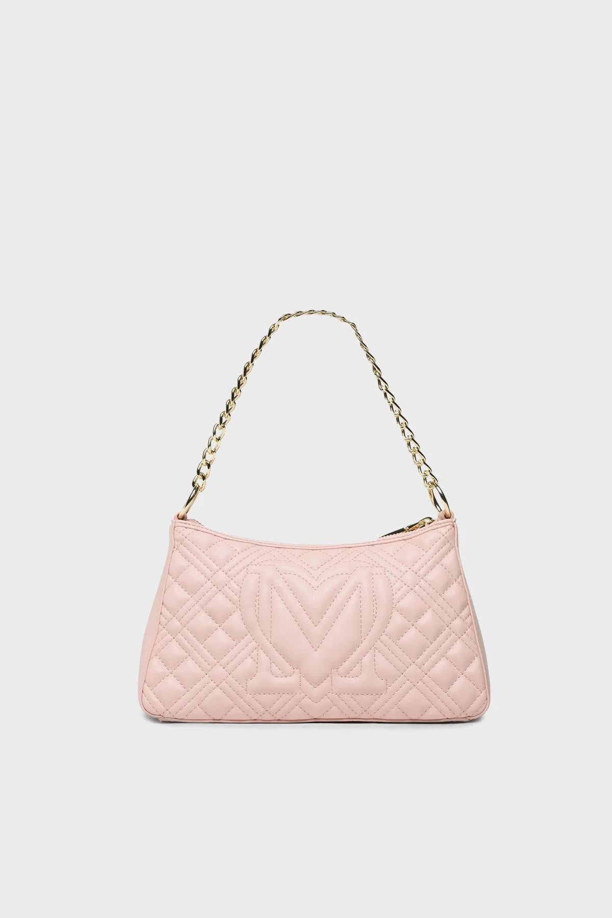 Love Moschino Logolu Çıkarılabilir Uzatma Askılı Zincirli Bayan Çanta JC4135PP1GLA0609 PUDRA - 3