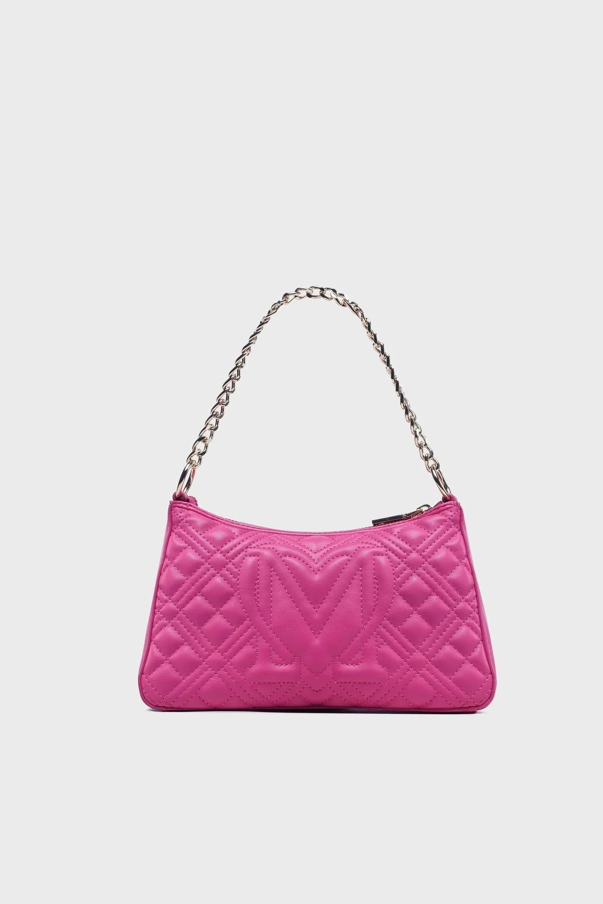 Love Moschino Logolu Çıkarılabilir Uzatma Askılı Zincirli Bayan Çanta JC4135PP1GLA0615 FUŞYA - 3