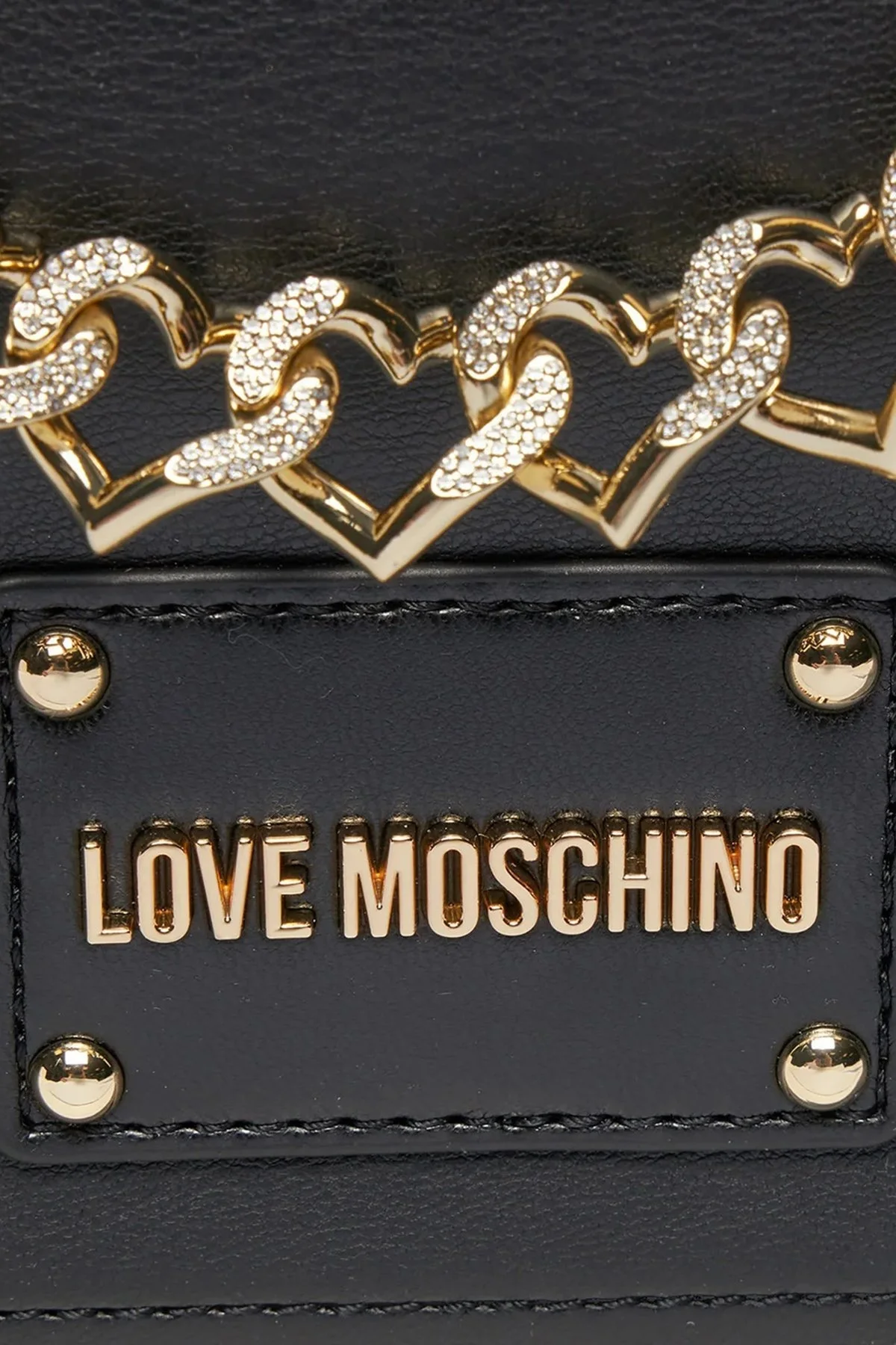 Love Moschino Logolu Çıkarılabilir ve Ayarlanabilir Askılı Bayan Çanta JC4125PP1ILN100A SİYAH - 10