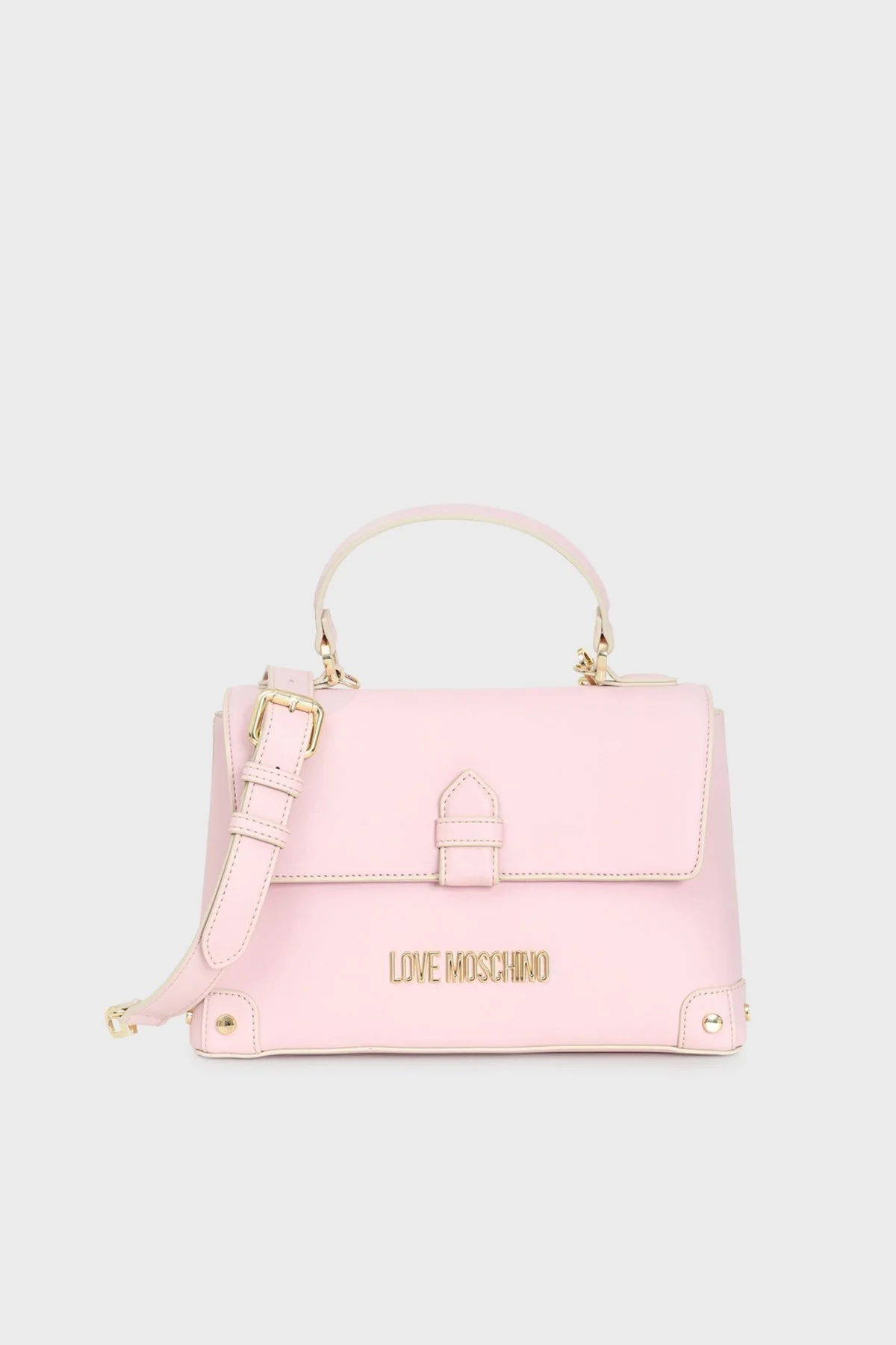 Love Moschino Logolu Çıkarılabilir ve Ayarlanabilir Uzatma Askılı Bayan Çanta JC4247PP0IKU0601 PEMBE - 1