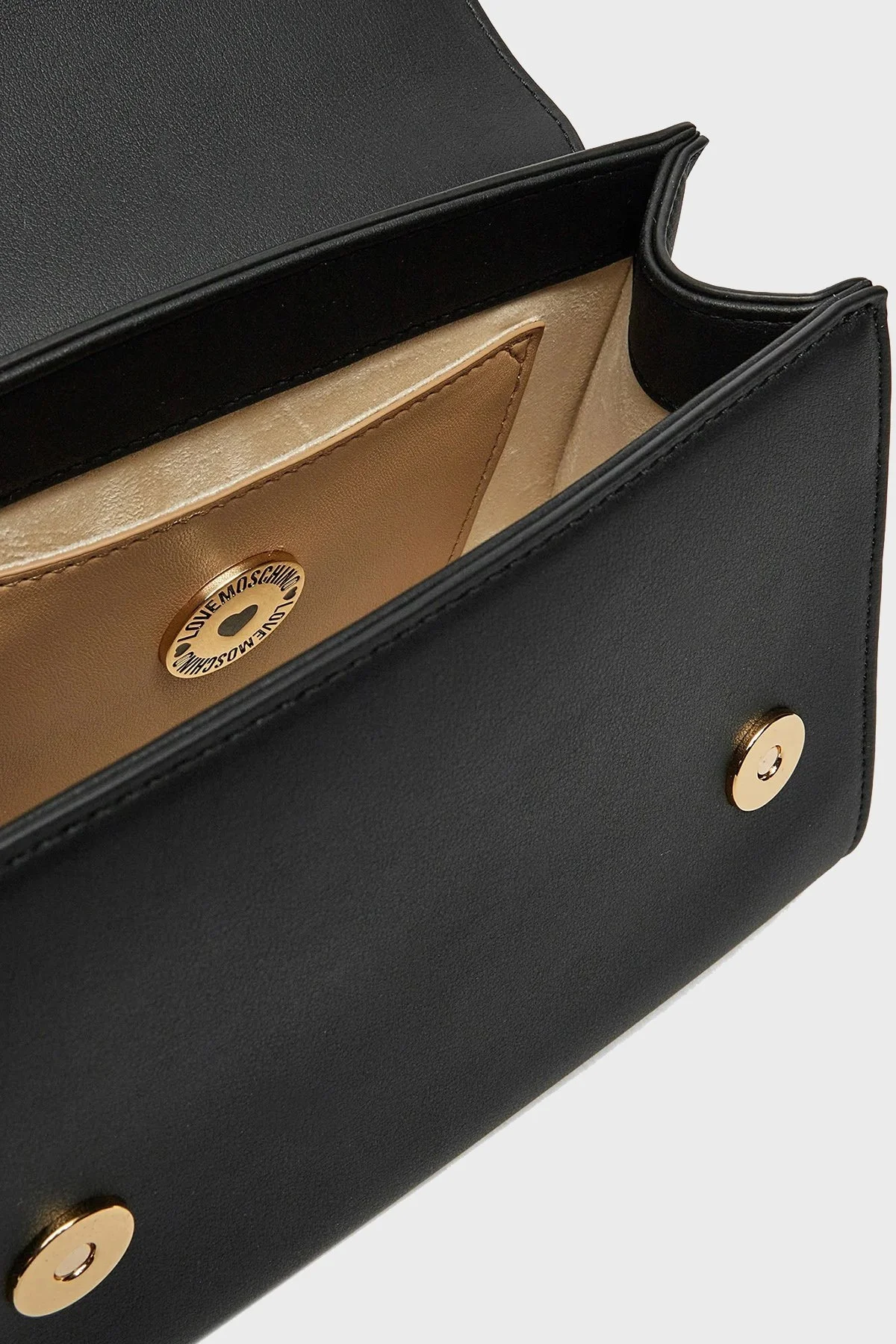 Love Moschino Logolu Çıkarılabilir Zincir Askılı Bayan Çanta JC4024PP1MKD0000 SİYAH - 7