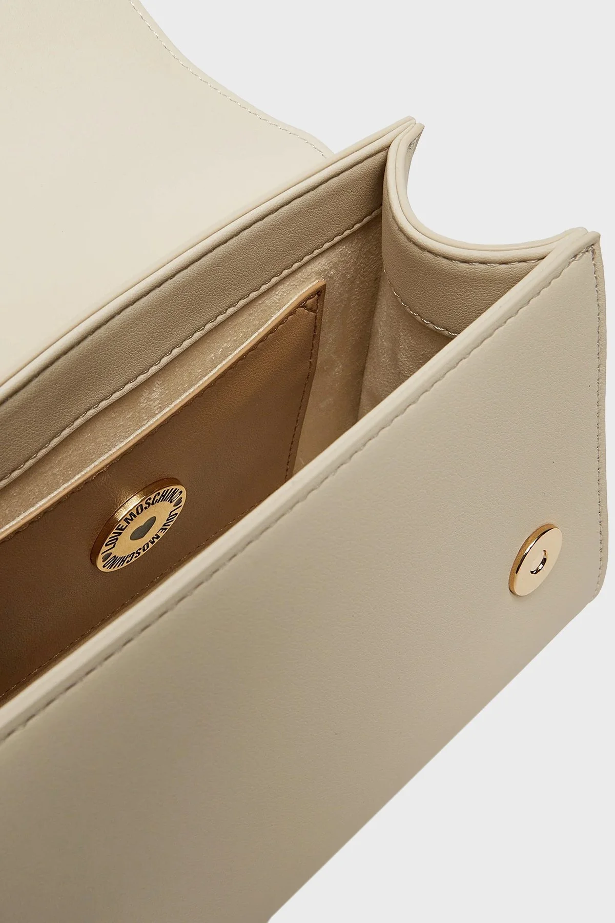 Love Moschino Logolu Çıkarılabilir Zincir Askılı Bayan Çanta JC4024PP1MKD0110 KREM - 3