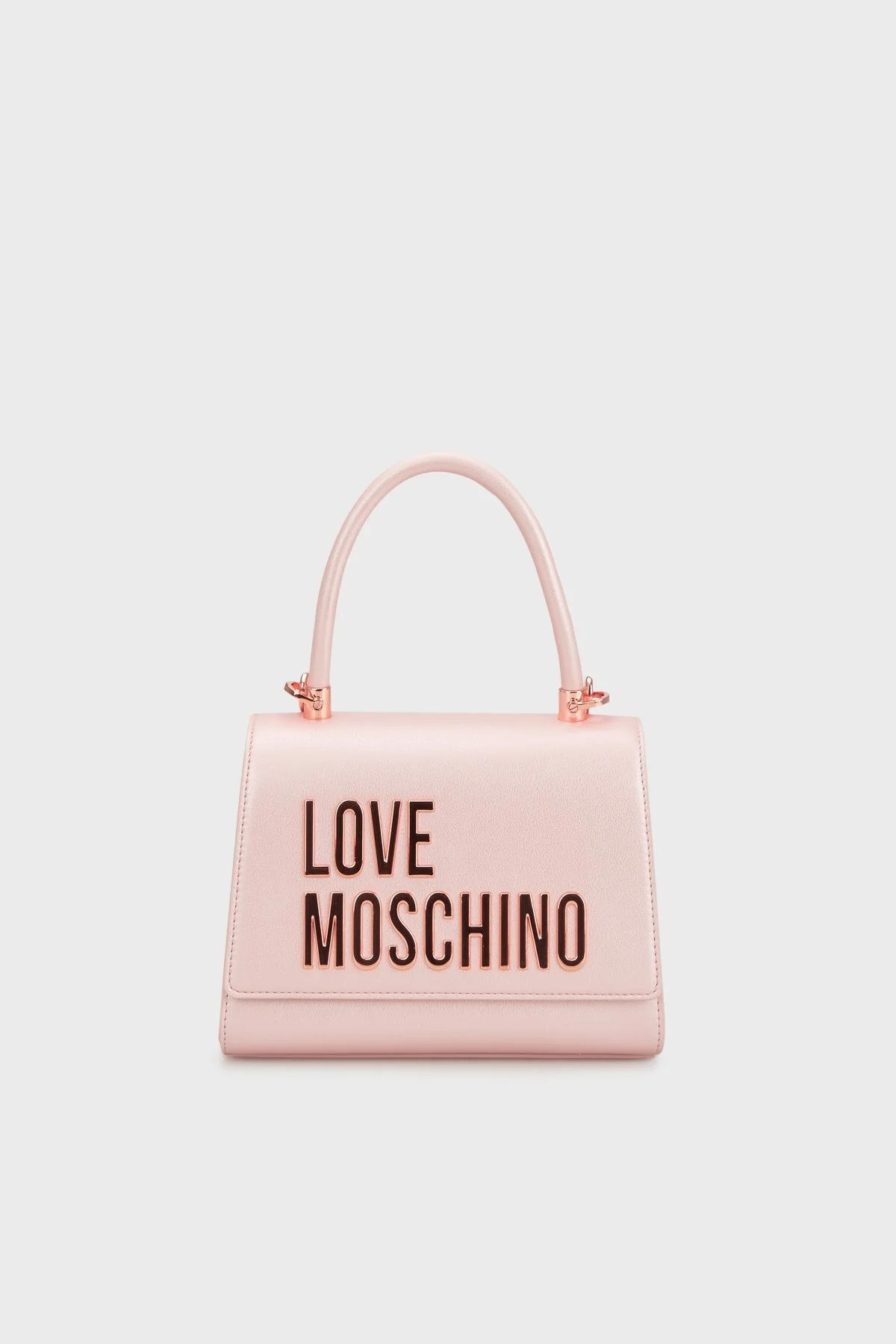 Love Moschino Logolu Çıkarılabilir Zincir Askılı Bayan Çanta JC4024PP1MKD197A PEMBE - 5