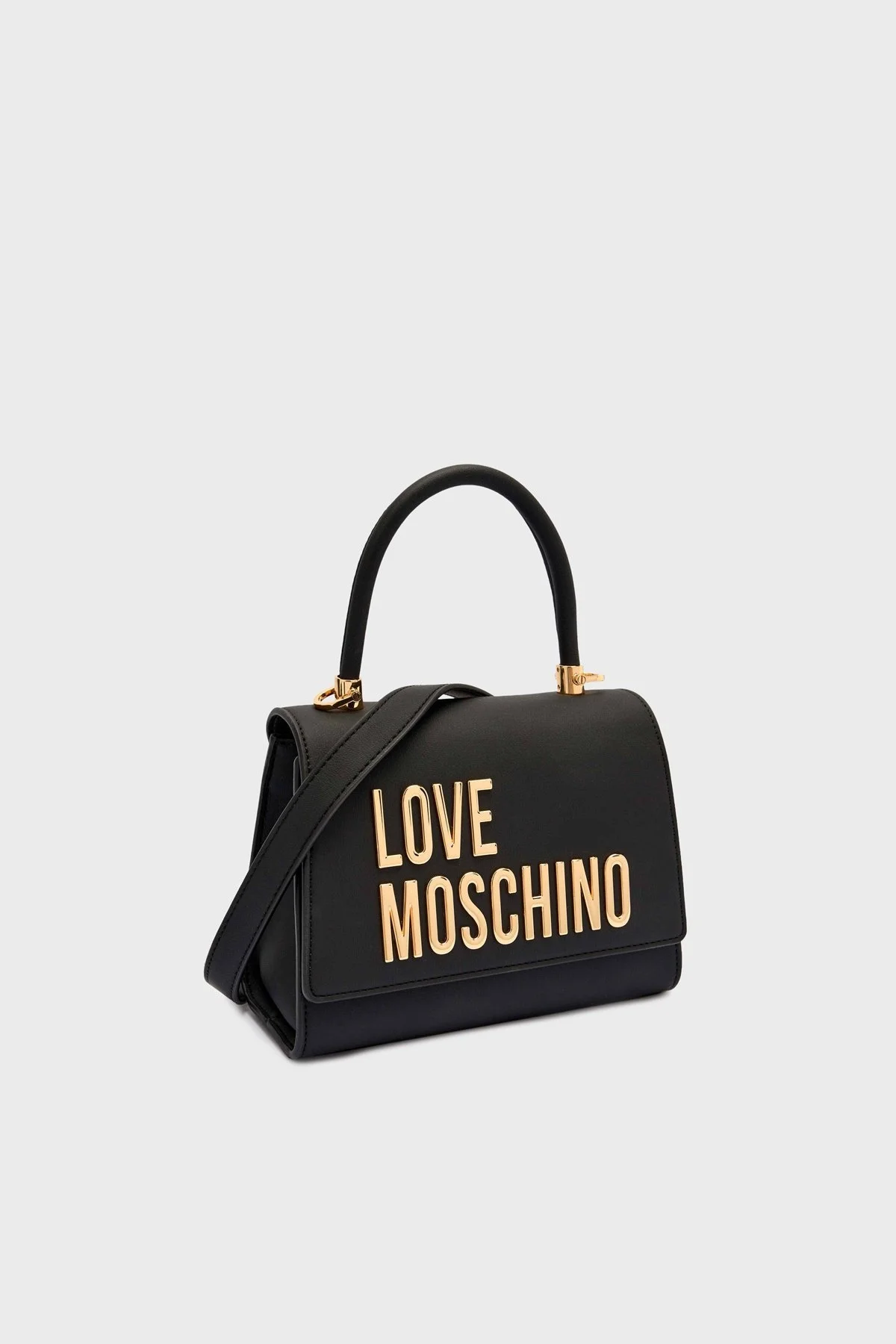 Love Moschino Logolu Çıkarılabilir Zincir Askılı Bayan Çanta JC4024PP1NKD0000 SİYAH - 6
