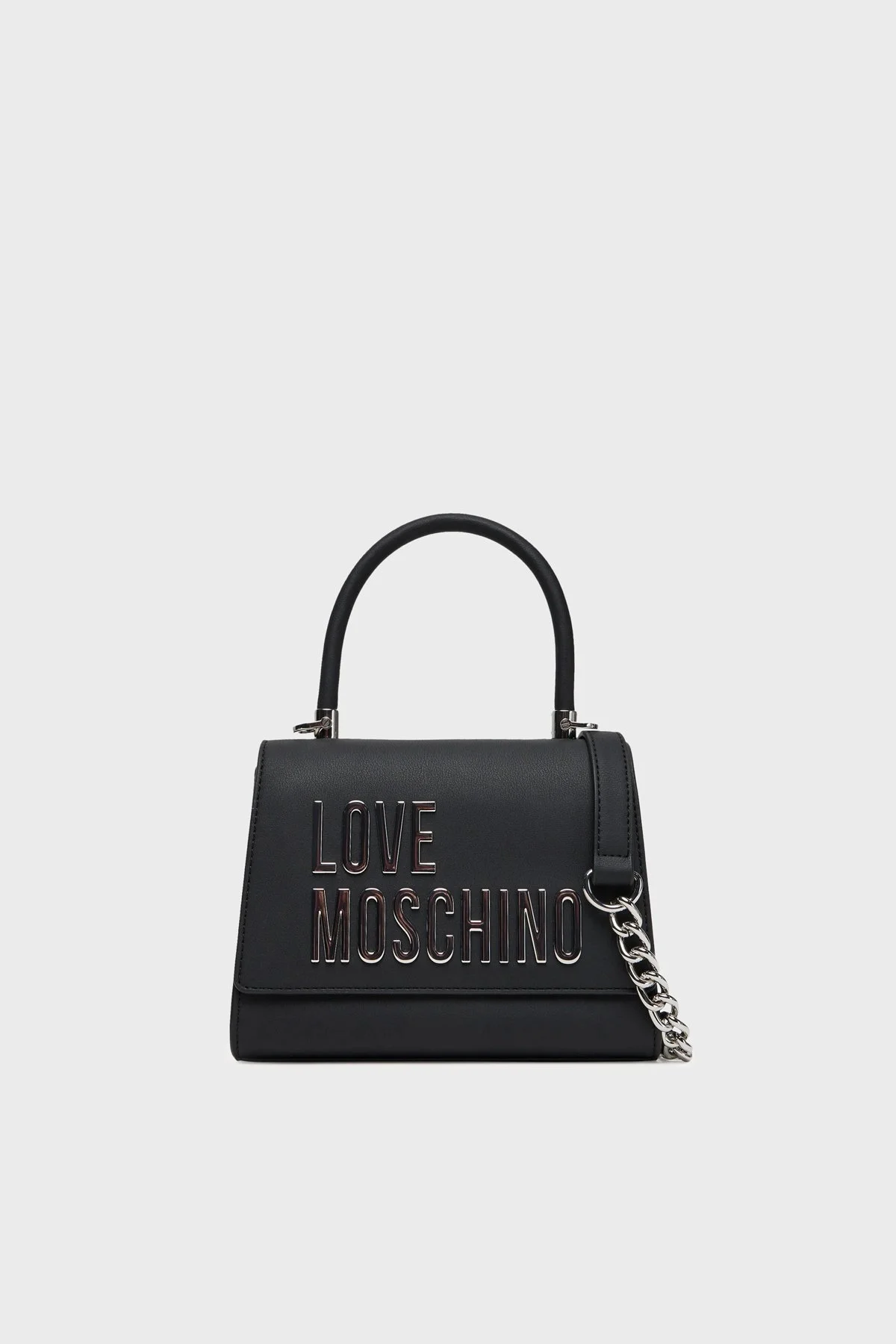 Love Moschino Logolu Çıkarılabilir Zincir Askılı Bayan Çanta JC4024PP1NKD000B SİYAH - 1