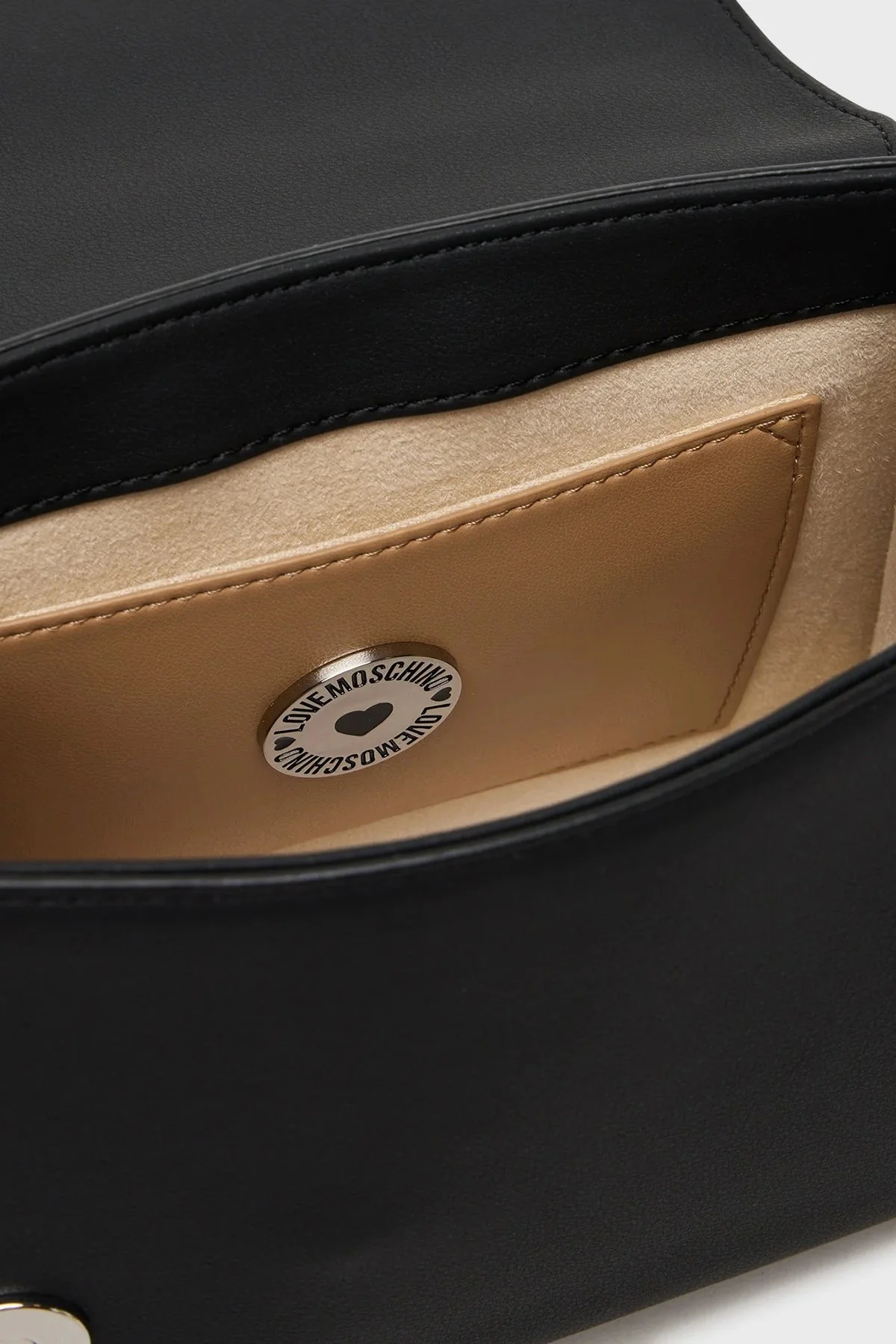 Love Moschino Logolu Çıkarılabilir Zincir Askılı Bayan Çanta JC4024PP1NKD000B SİYAH - 5