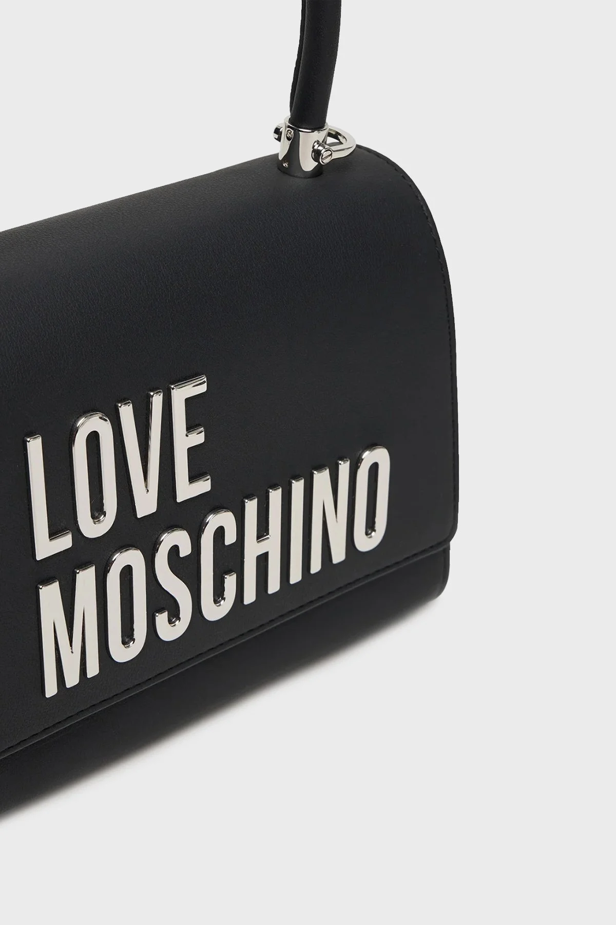 Love Moschino Logolu Çıkarılabilir Zincir Askılı Bayan Çanta JC4024PP1NKD000B SİYAH - 6