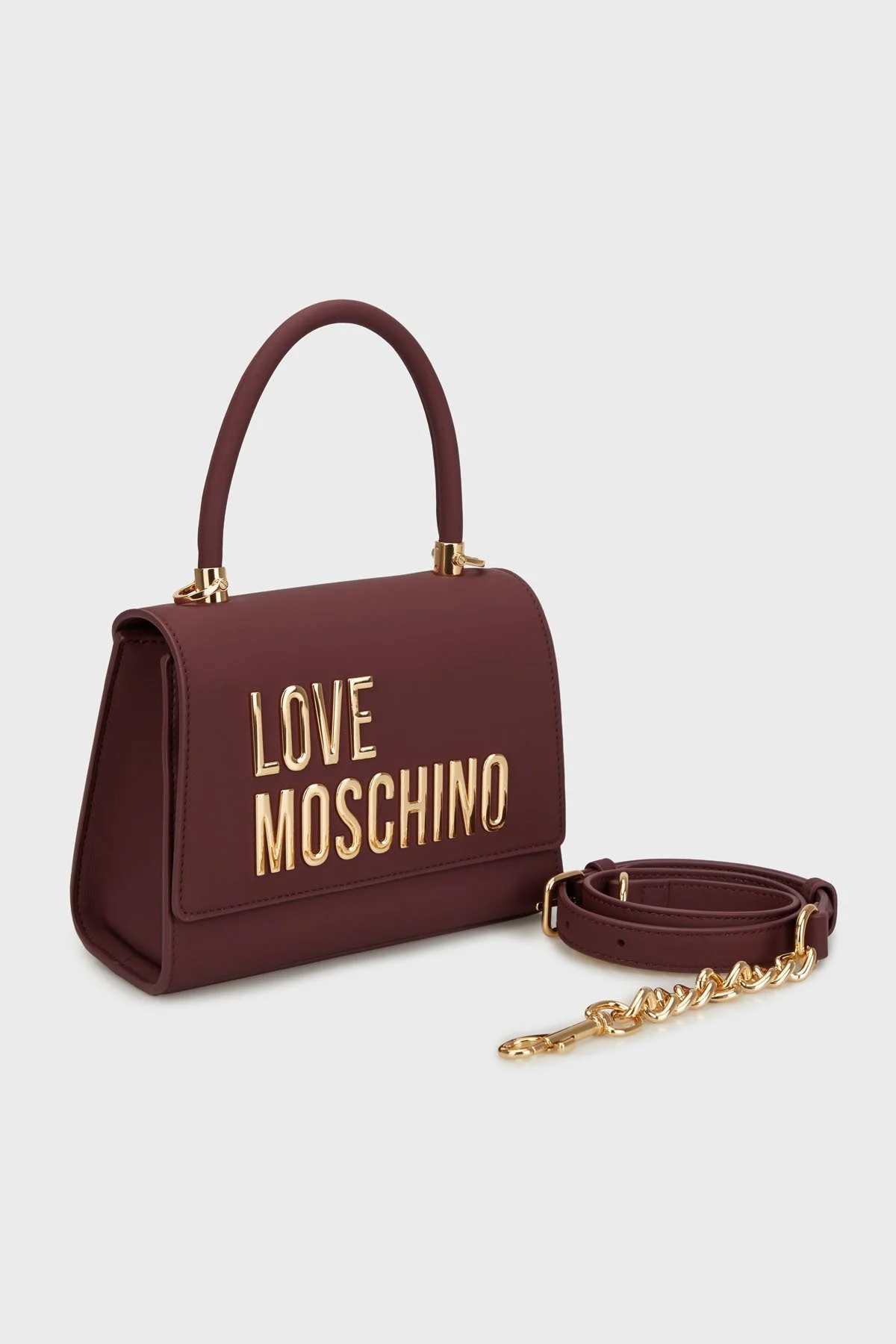 Love Moschino Logolu Çıkarılabilir Zincir Askılı Bayan Çanta JC4024PP1NKD0552 MOR - 4