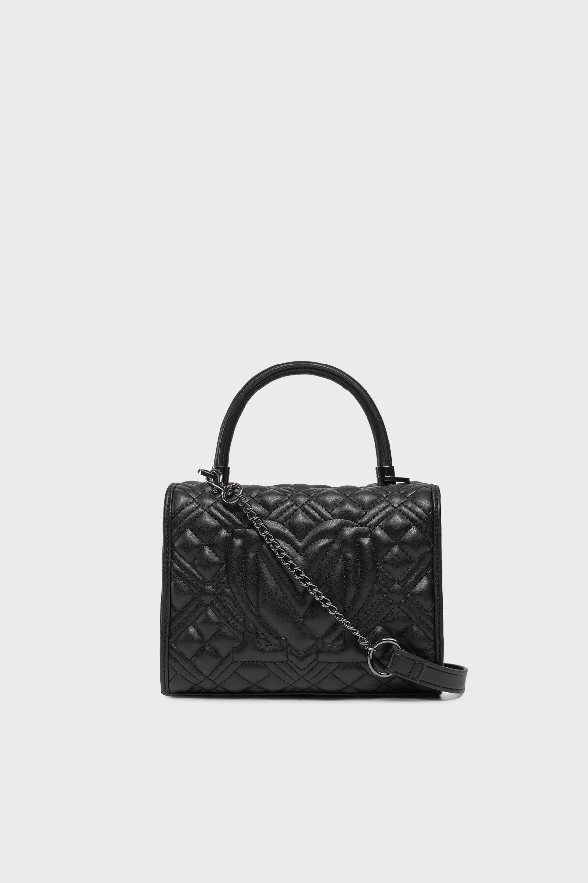 Love Moschino Logolu Çıkarılabilir Zincir Askılı Bayan Çanta JC4055PP1ILA000A SİYAH - 3