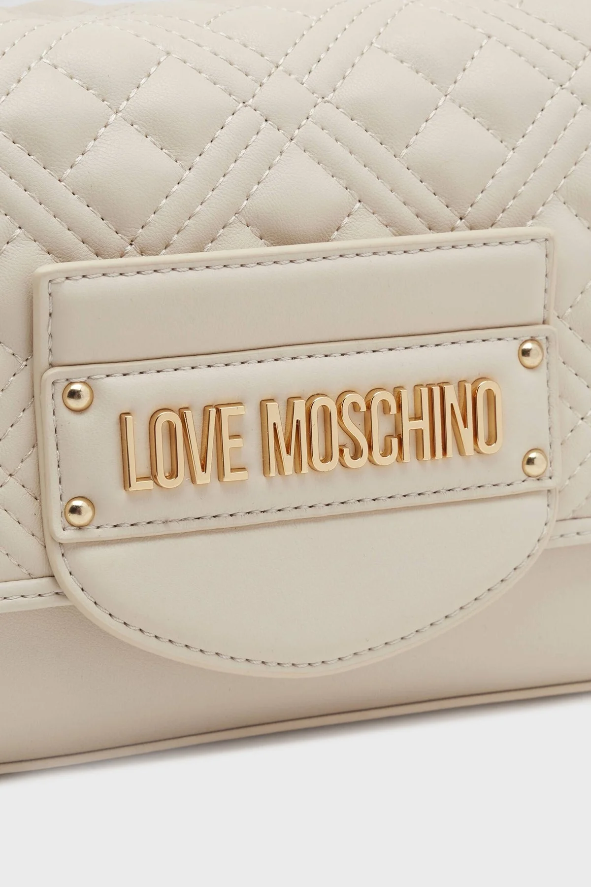 Love Moschino Logolu Çıkarılabilir Zincir Askılı Bayan Çanta JC4055PP1ILA0110 TAŞ - 6