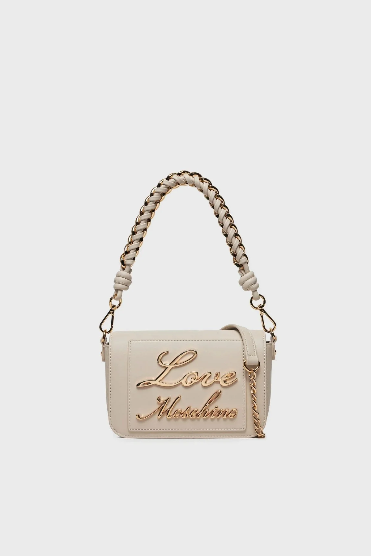 Love Moschino Logolu Çıkarılabilir Zincir Askılı Bayan Çanta JC4116PP1ILM0110 BEJ - 1