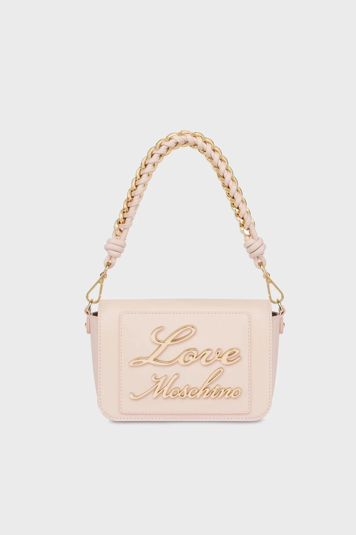 Love Moschino Logolu Çıkarılabilir Zincir Askılı Bayan Çanta JC4116PP1ILM0601 PUDRA - 1