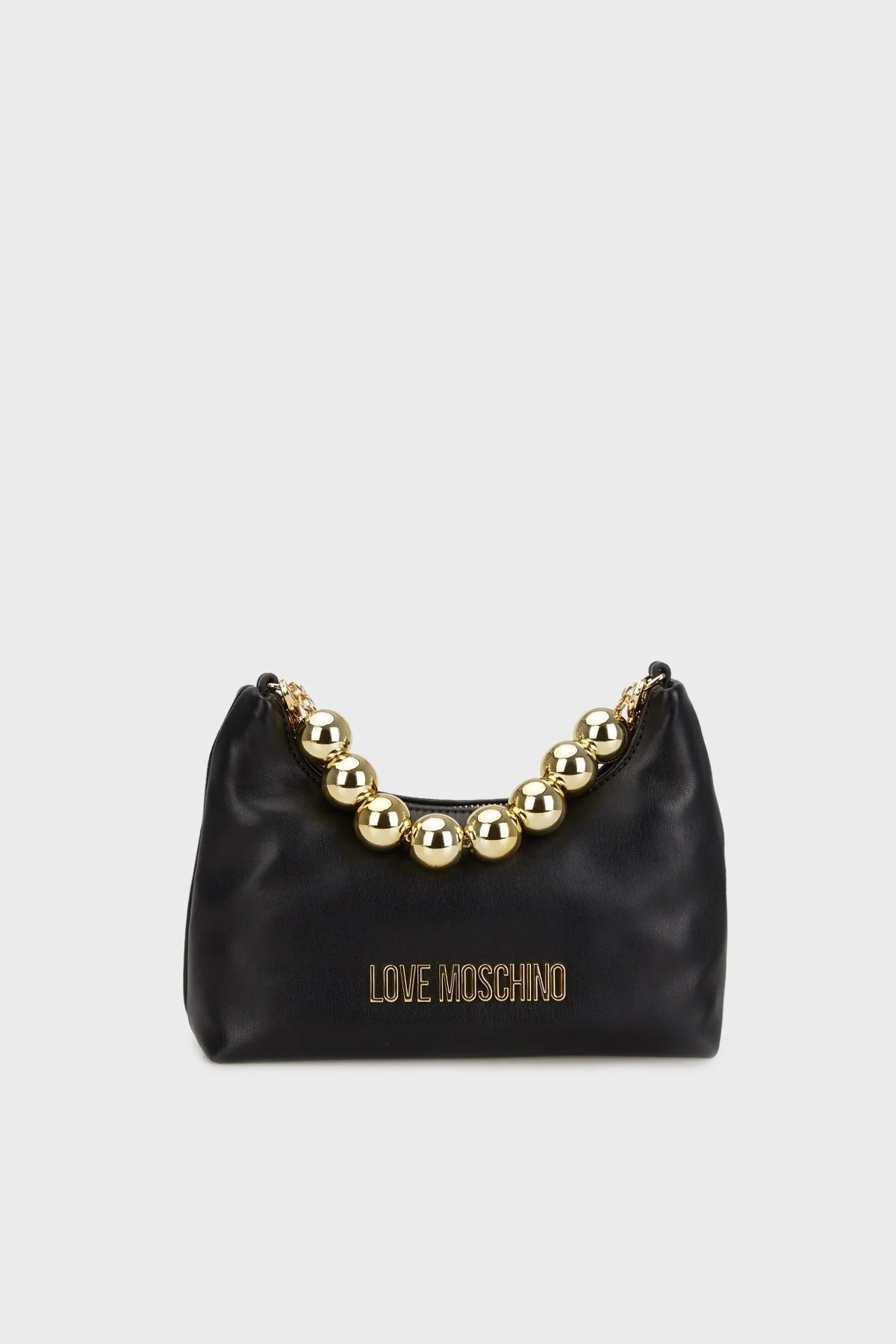 Love Moschino Logolu Çıkarılabilir Zincir Askılı Bayan Çanta JC4252PP0MKS0000 SİYAH - 1