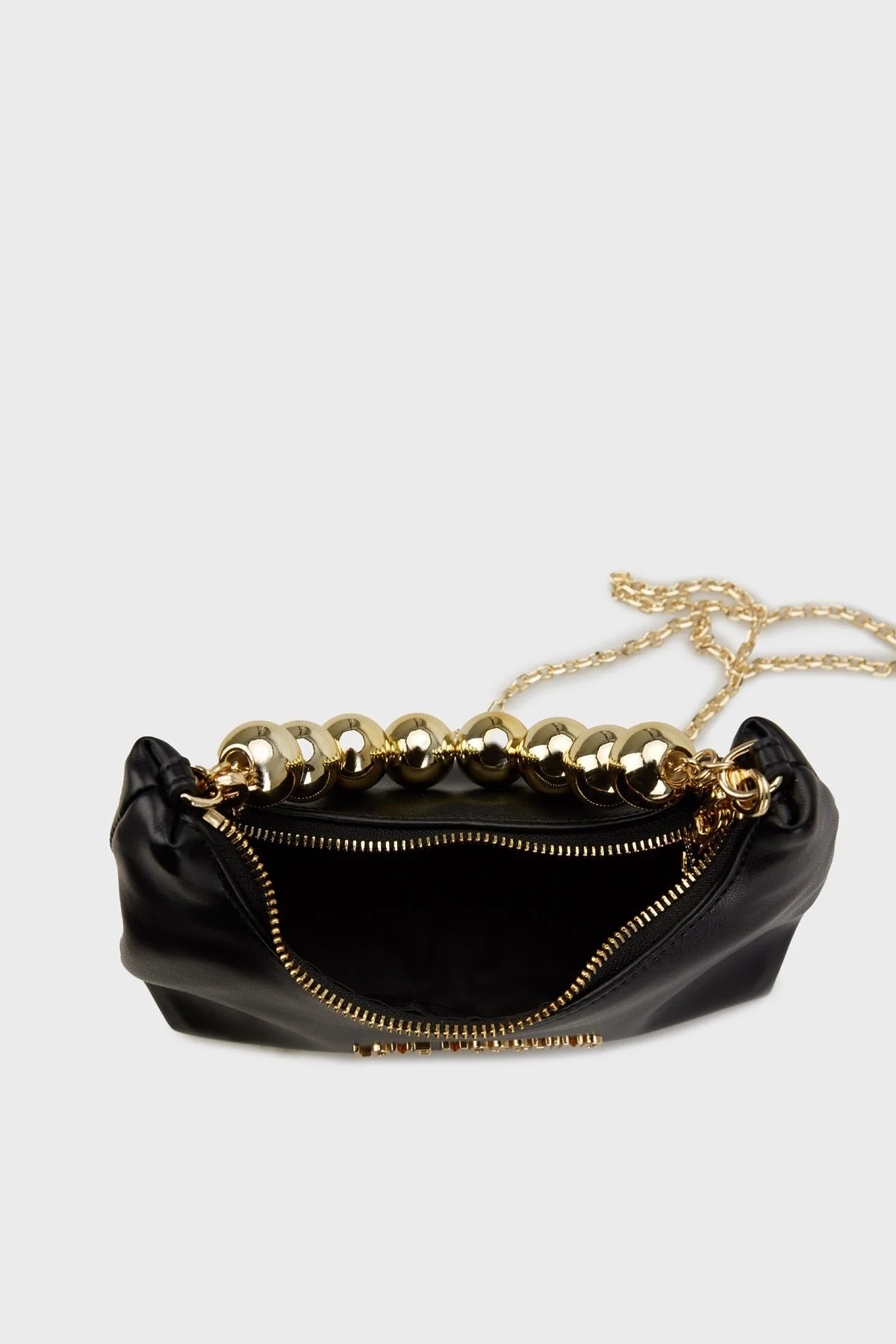 Love Moschino Logolu Çıkarılabilir Zincir Askılı Bayan Çanta JC4252PP0MKS0000 SİYAH - 4