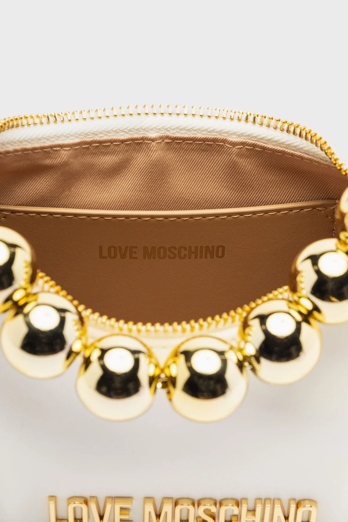 Love Moschino Logolu Çıkarılabilir Zincir Askılı Bayan Çanta JC4252PP0MKS0100 BEYAZ - 3