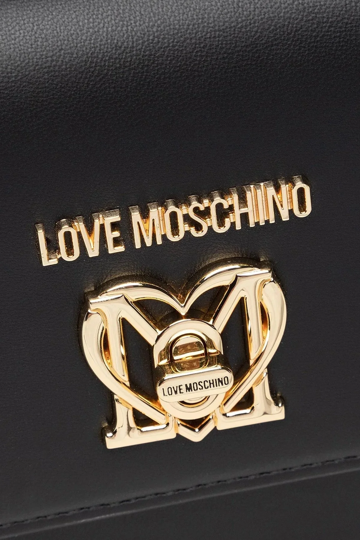 Love Moschino Logolu Çıkarılabilir Zincir Askılı Bayan Çanta JC4393PP0FKO0000 SİYAH - 5