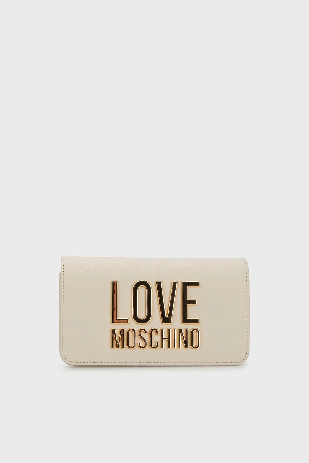 Love Moschino Logolu Çıkarılabilir Zincir Askılı Bayan Çanta JC5610PP1GLI0110 BEJ - 1