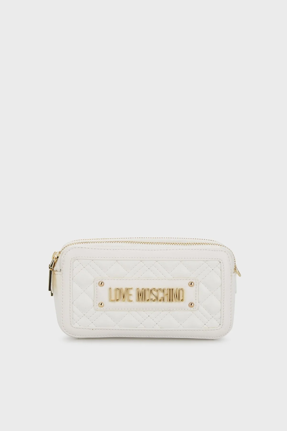 Love Moschino Logolu Çıkarılabilir Zincir Askılı Bayan Çanta JC5680PP1GLA0120 BEYAZ - 1
