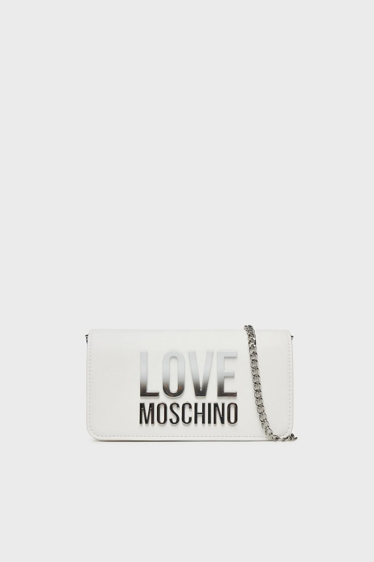 Love Moschino Logolu Çıkarılabilir Zincir Askılı Bayan Çanta JC5728PP0MKD0100 BEYAZ - 1