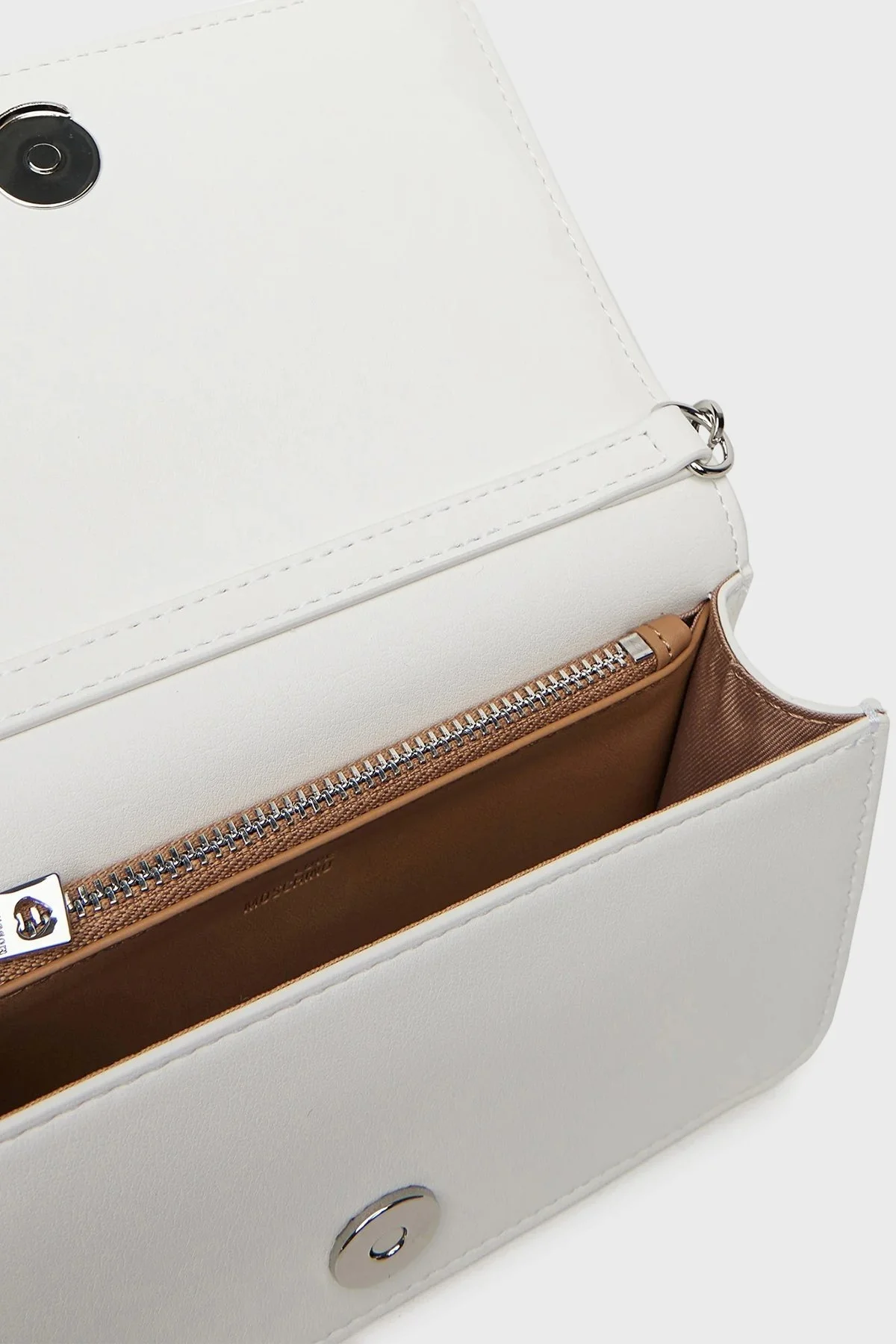 Love Moschino Logolu Çıkarılabilir Zincir Askılı Bayan Çanta JC5728PP0MKD0100 BEYAZ - 5