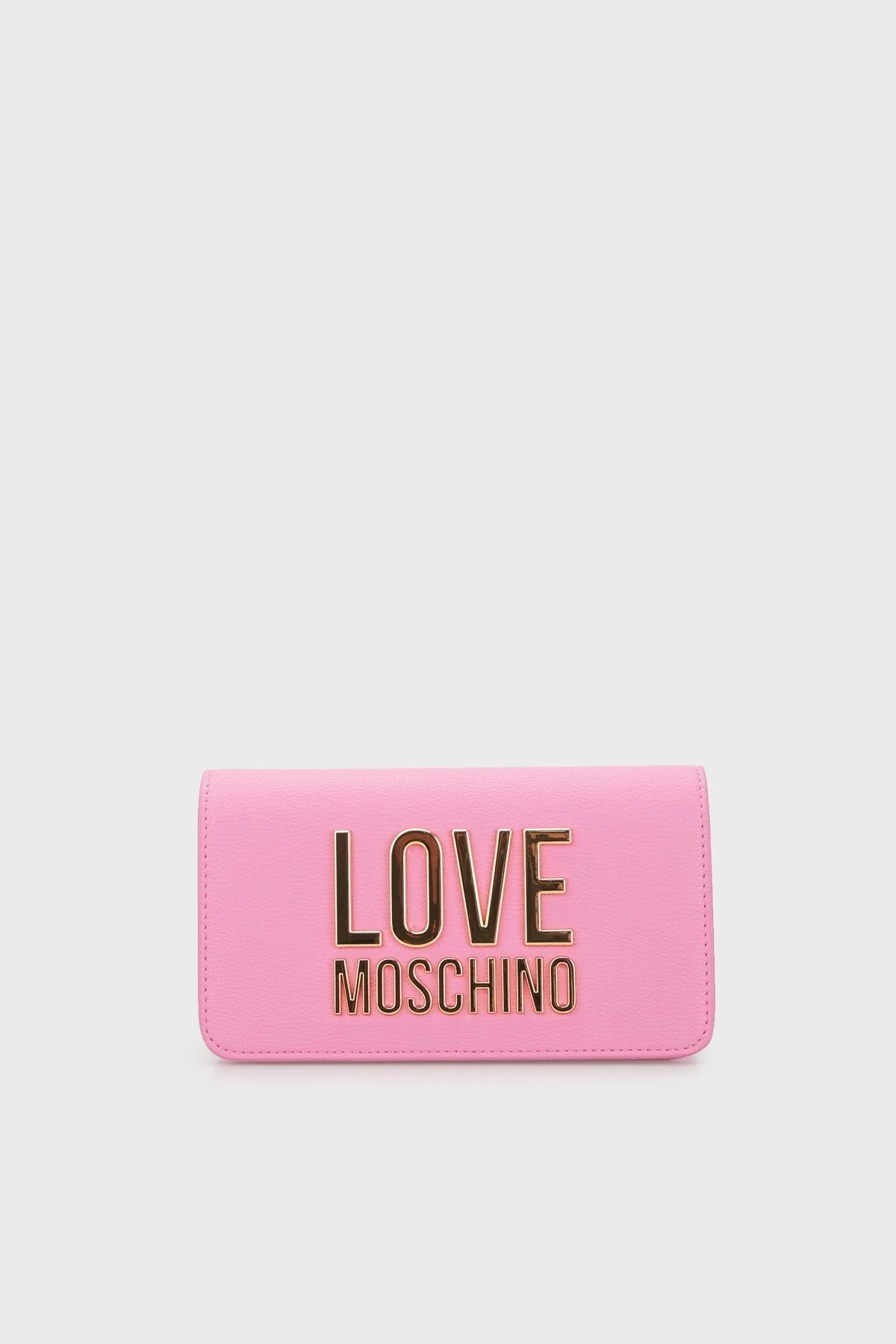 Love Moschino Logolu Çıkarılabilir Zincir Askılı Cüzdan Bayan Çanta JC5610PP1GLI0630 PEMBE - 1