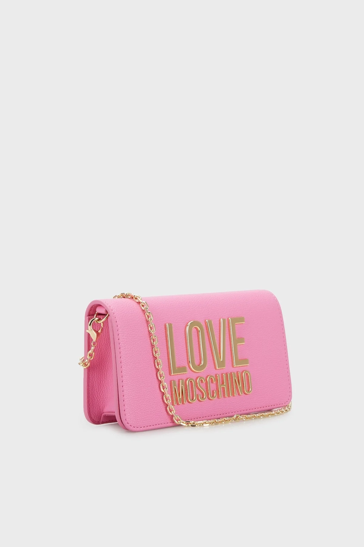 Love Moschino Logolu Çıkarılabilir Zincir Askılı Cüzdan Bayan Çanta JC5610PP1GLI0630 PEMBE - 2