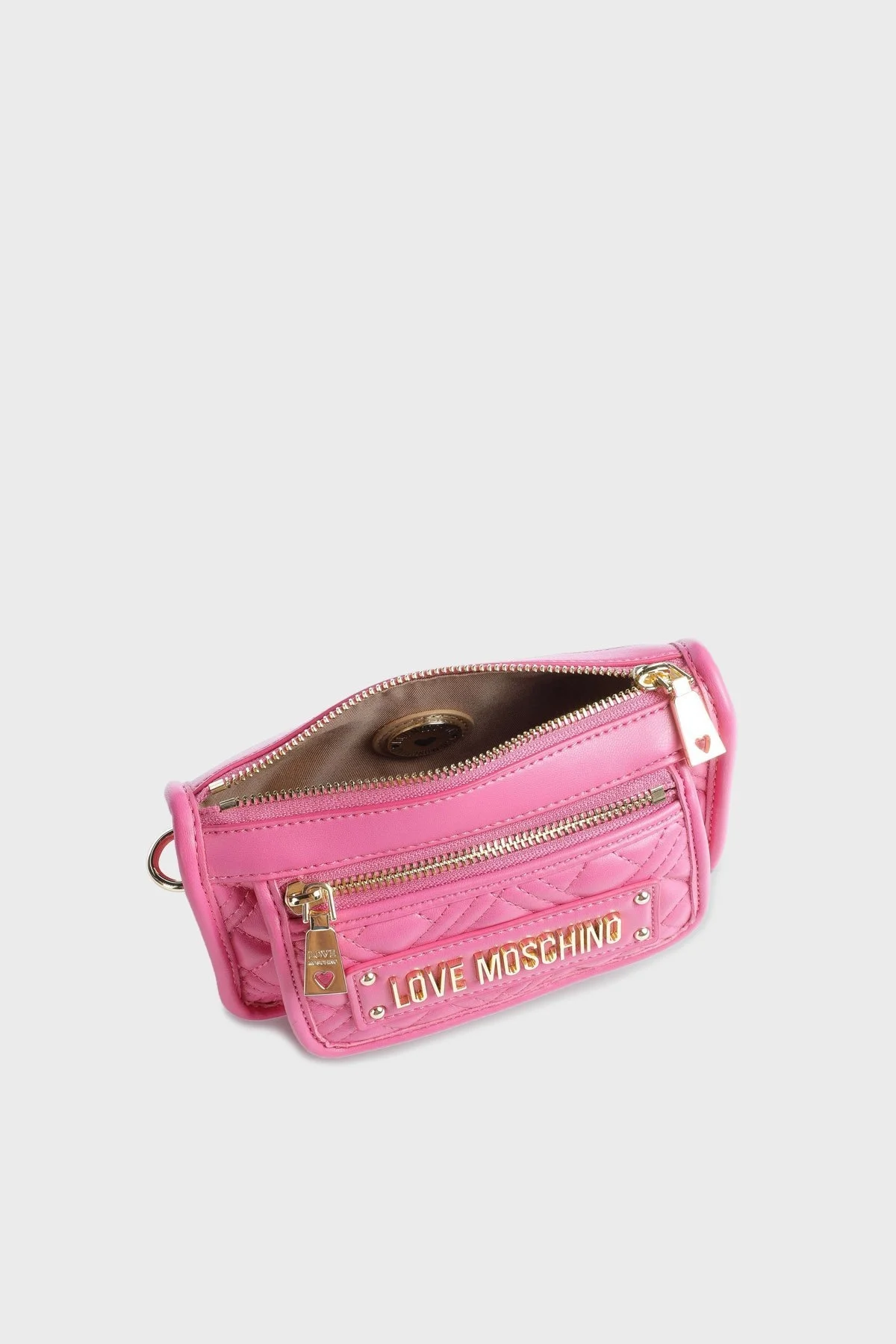 Love Moschino Logolu Çıkarılabilir Zincir Askılı Kapitone Bayan Çanta JC4250PP0GLA0604 FUŞYA - 3