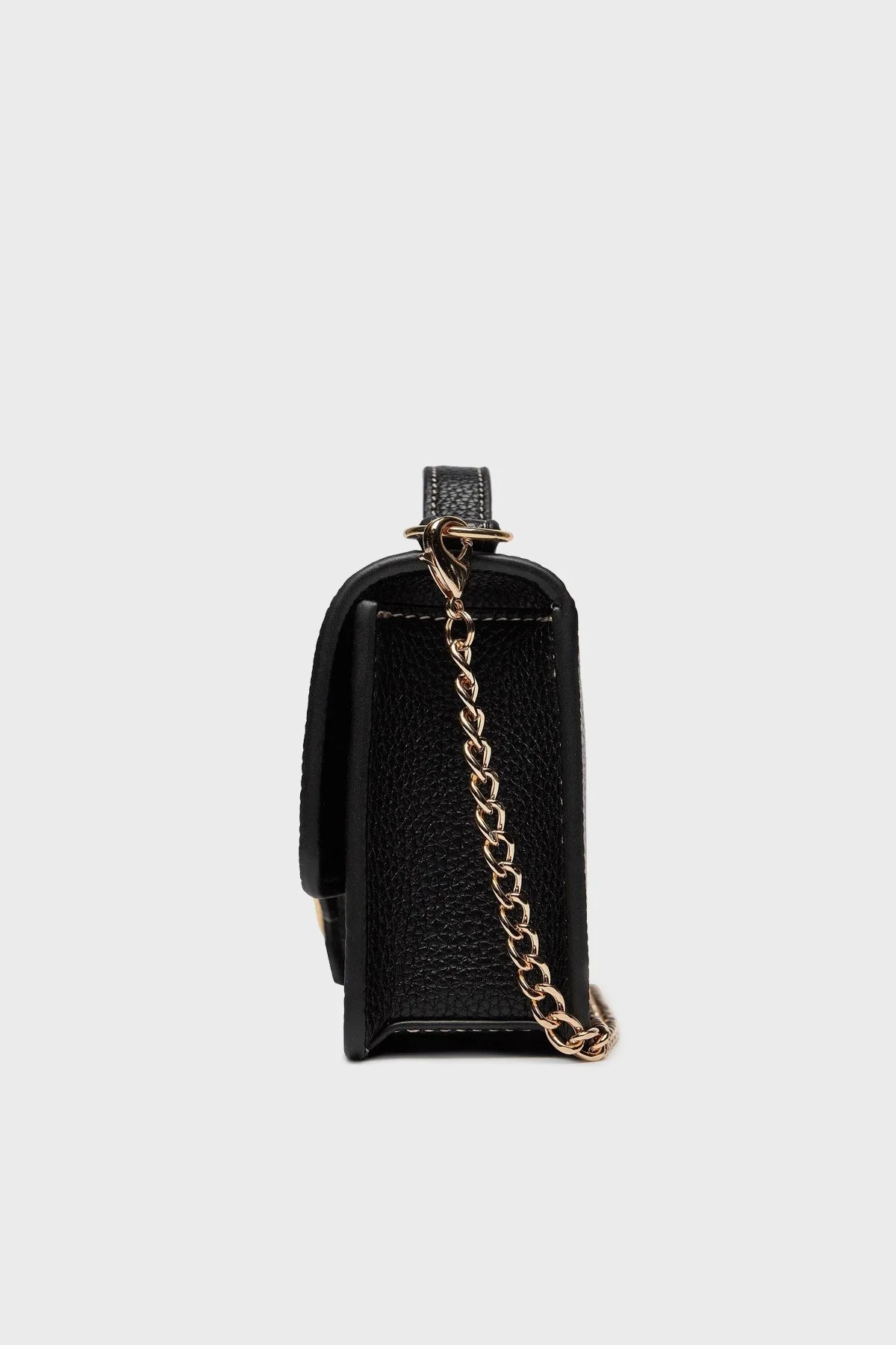 Love Moschino Logolu Çıkarılabilir Zincir Askılı Mini Bayan Çanta JC4110PP1ILJ0000 SİYAH - 4