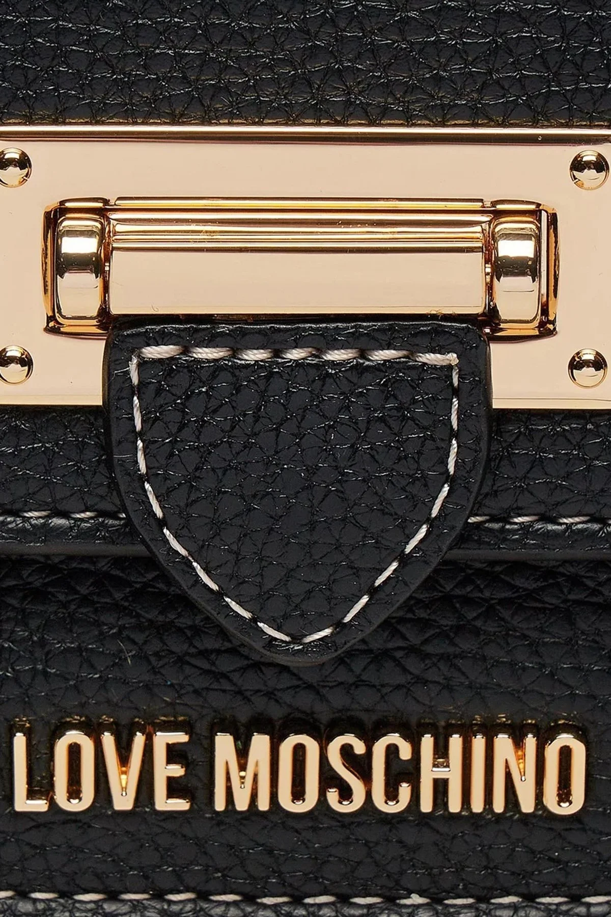 Love Moschino Logolu Çıkarılabilir Zincir Askılı Mini Bayan Çanta JC4110PP1ILJ0000 SİYAH - 5