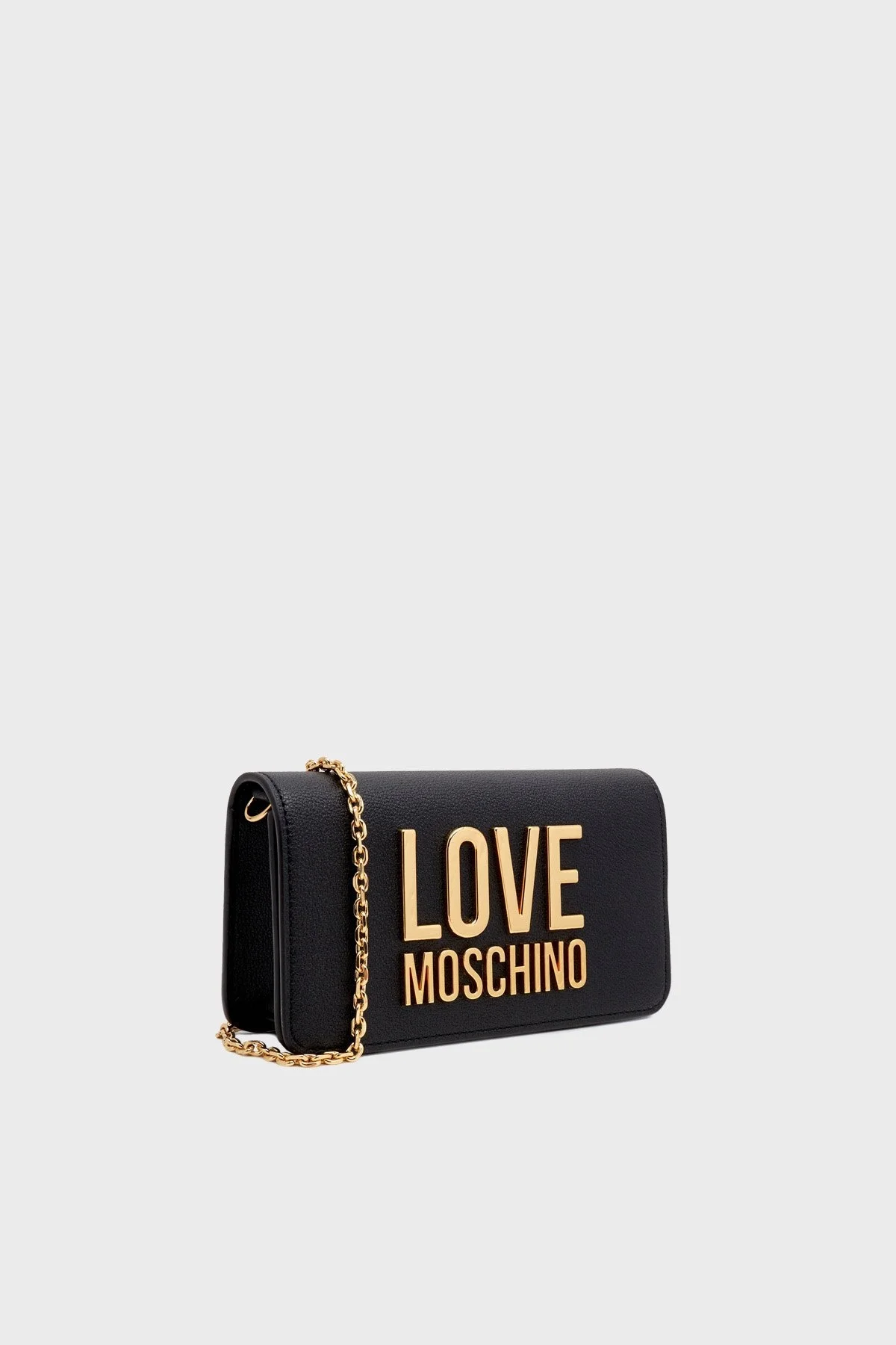 Love Moschino Logolu Çıkarılabilir Zincir Askılı Mini Bayan Çanta JC5610PP1HLI0000 SİYAH - 2