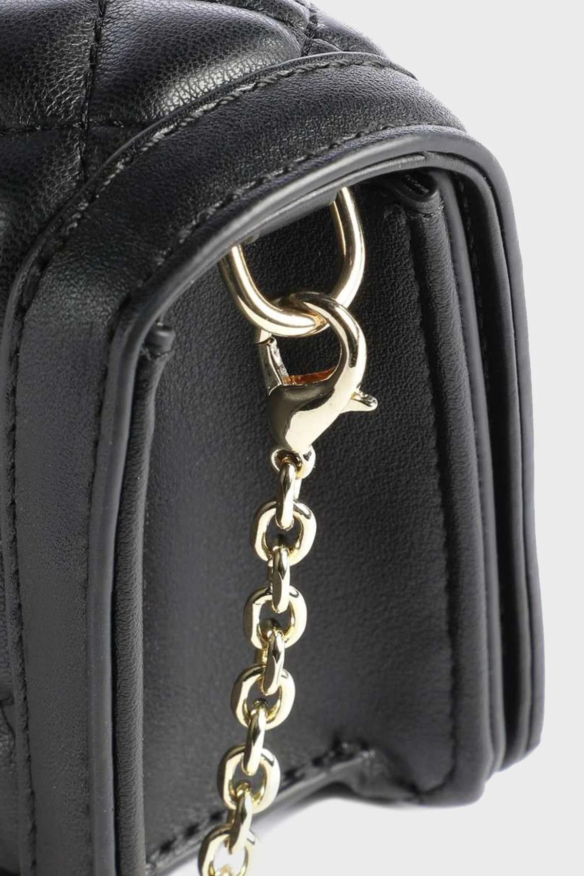 Love Moschino Logolu Çıkarılabilir Zincir Askılı Mini Bayan Çanta JC5681PP1GLA0000 SİYAH - 5