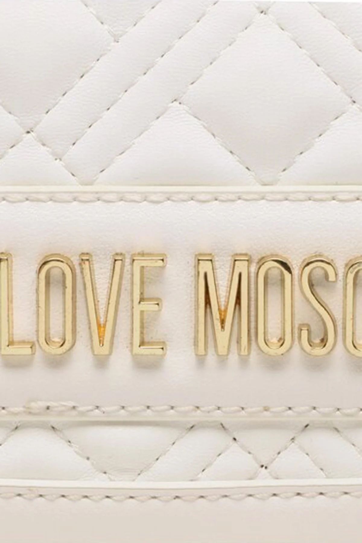 Love Moschino Logolu Çıkarılabilir Zincir Askılı Mini Bayan Çanta JC5681PP1GLA0120 BEYAZ - 3