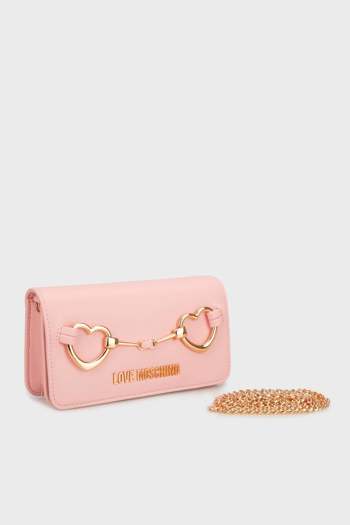 Love Moschino Logolu Çıkarılabilir Zincir Askılı Portföy Bayan Cüzdan JC5643PP1MLB0601 PEMBE - 7