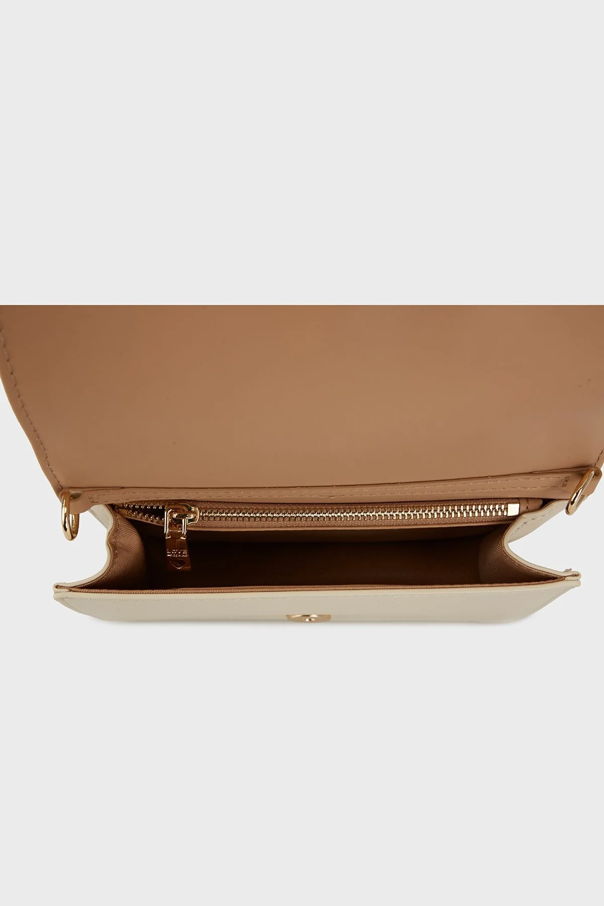 Love Moschino Logolu Çıkarılabilir Zincir Askılı Portföy Bayan Cüzdan JC5681PP1NLA0110 BEJ - 5