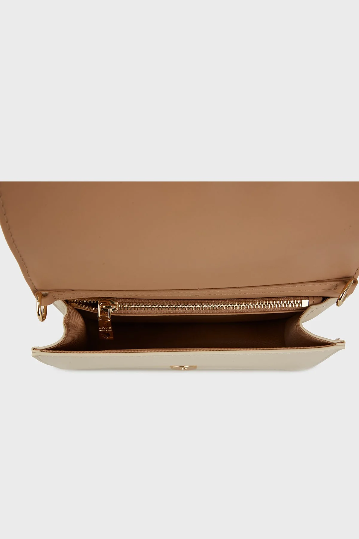 Love Moschino Logolu Çıkarılabilir Zincir Askılı Portföy Bayan Cüzdan JC5681PP1NLA0110 BEJ - 5