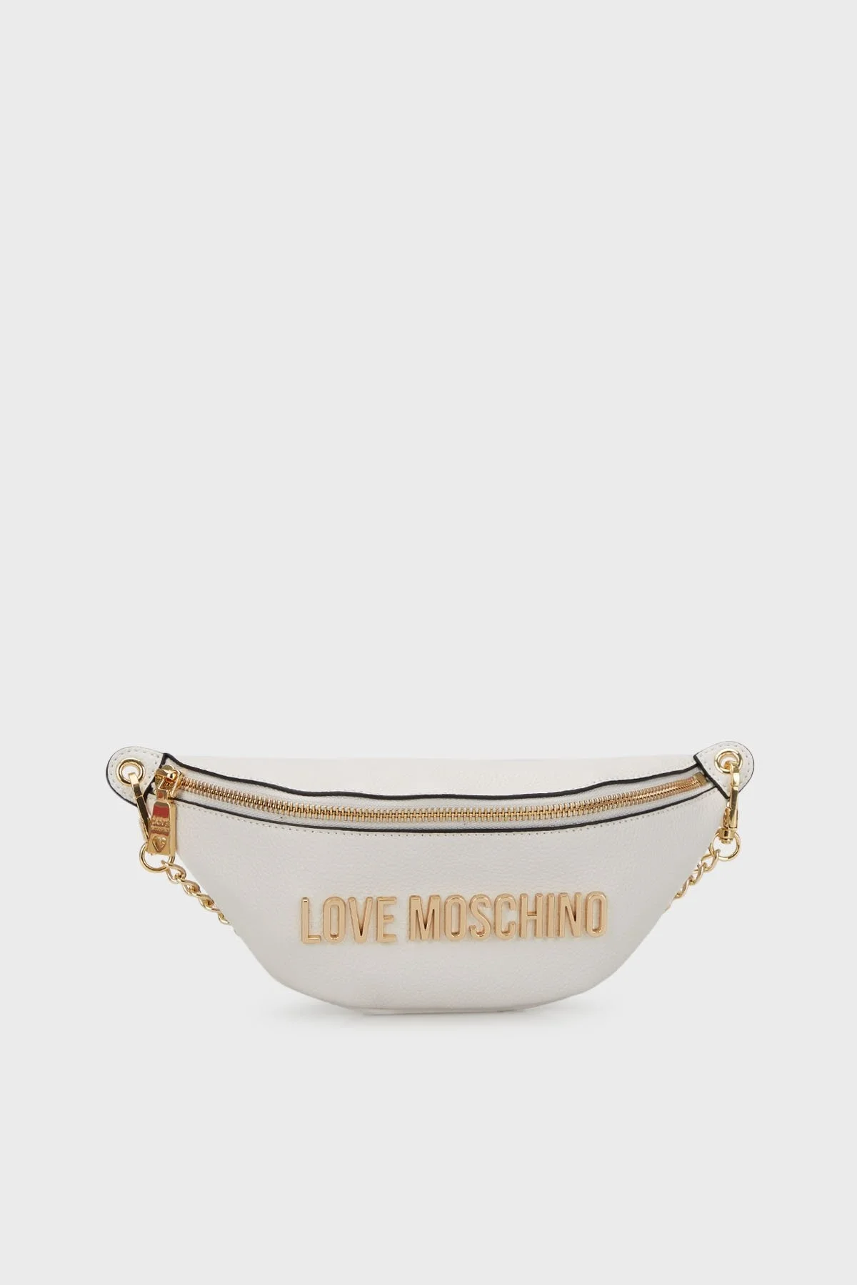 Love Moschino Logolu Çıkarılabilir Zincir Detaylı Bayan Bel Çantası JC4329PP0GK1010A BEYAZ - 1