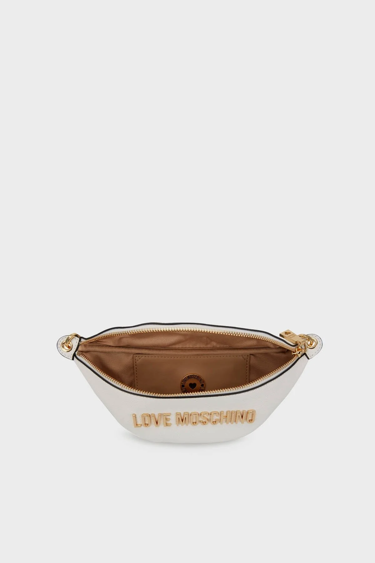 Love Moschino Logolu Çıkarılabilir Zincir Detaylı Bayan Bel Çantası JC4329PP0GK1010A BEYAZ - 4