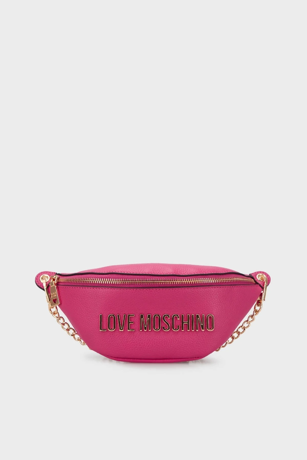 Love Moschino Logolu Çıkarılabilir Zincir Detaylı Bayan Bel Çantası JC4329PP0GK1060A FUŞYA - 1