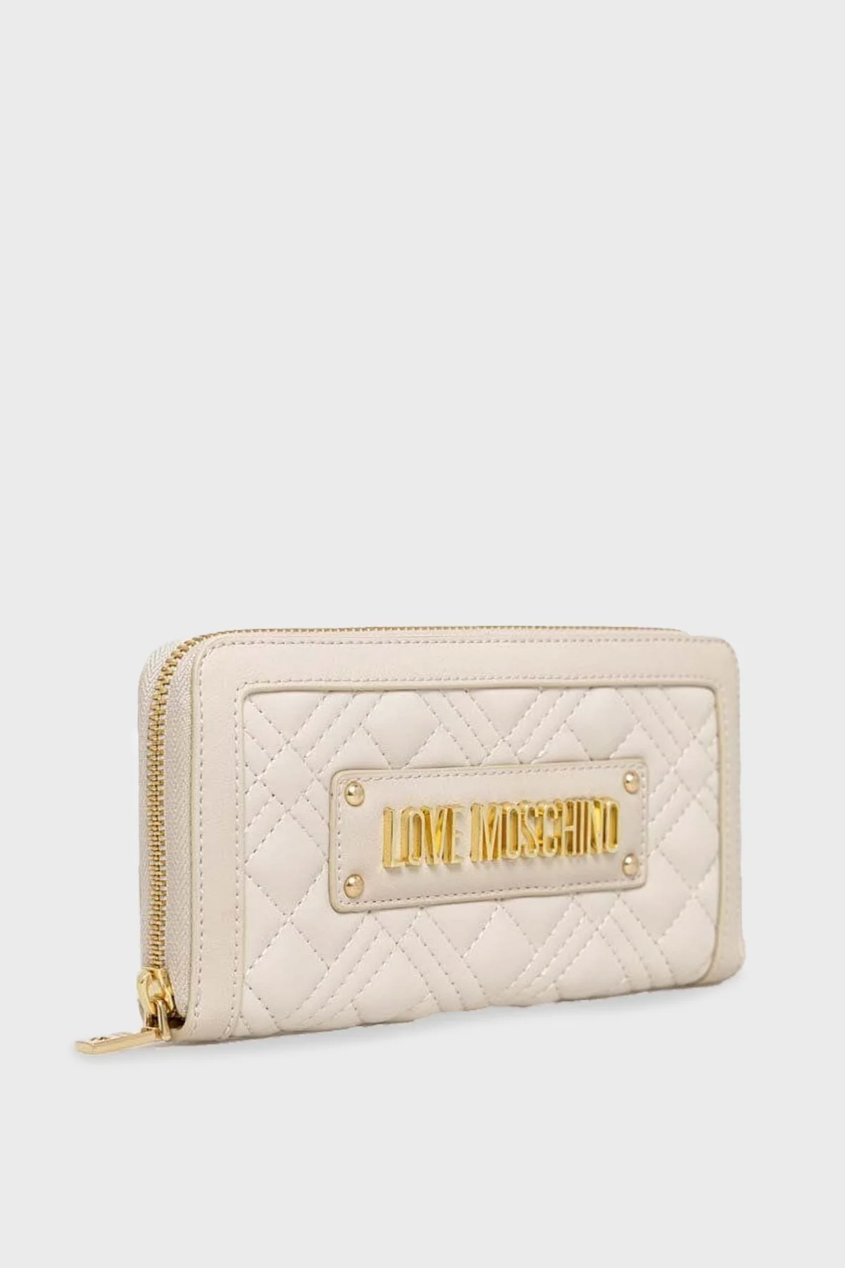 Love Moschino Logolu Çok Bölmeli Bayan Cüzdan JC5600PP0GLA0103 BEJ - 2