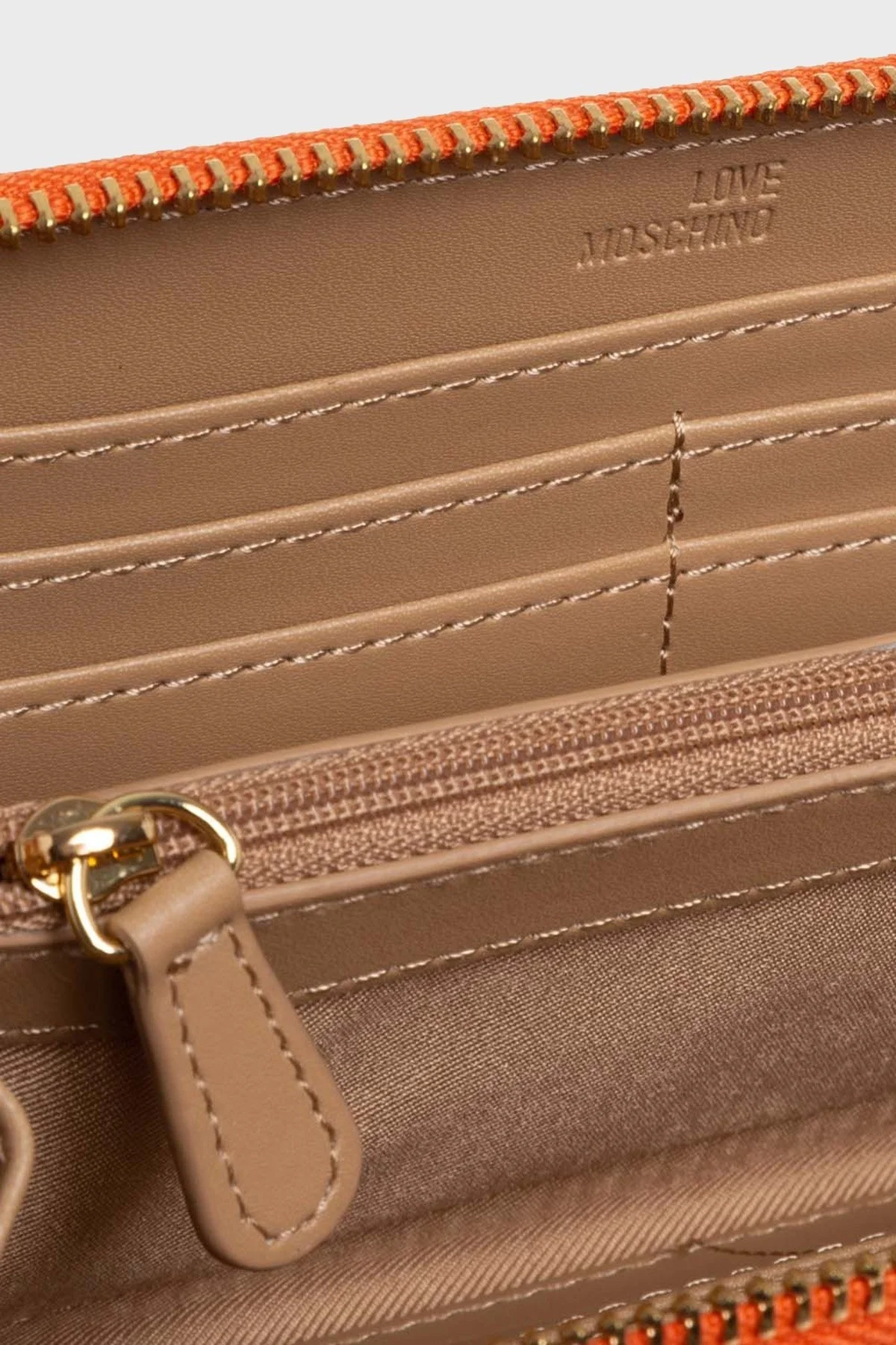 Love Moschino Logolu Çok Bölmeli Bayan Cüzdan JC5611PP1GLI0450 TURUNCU - 3