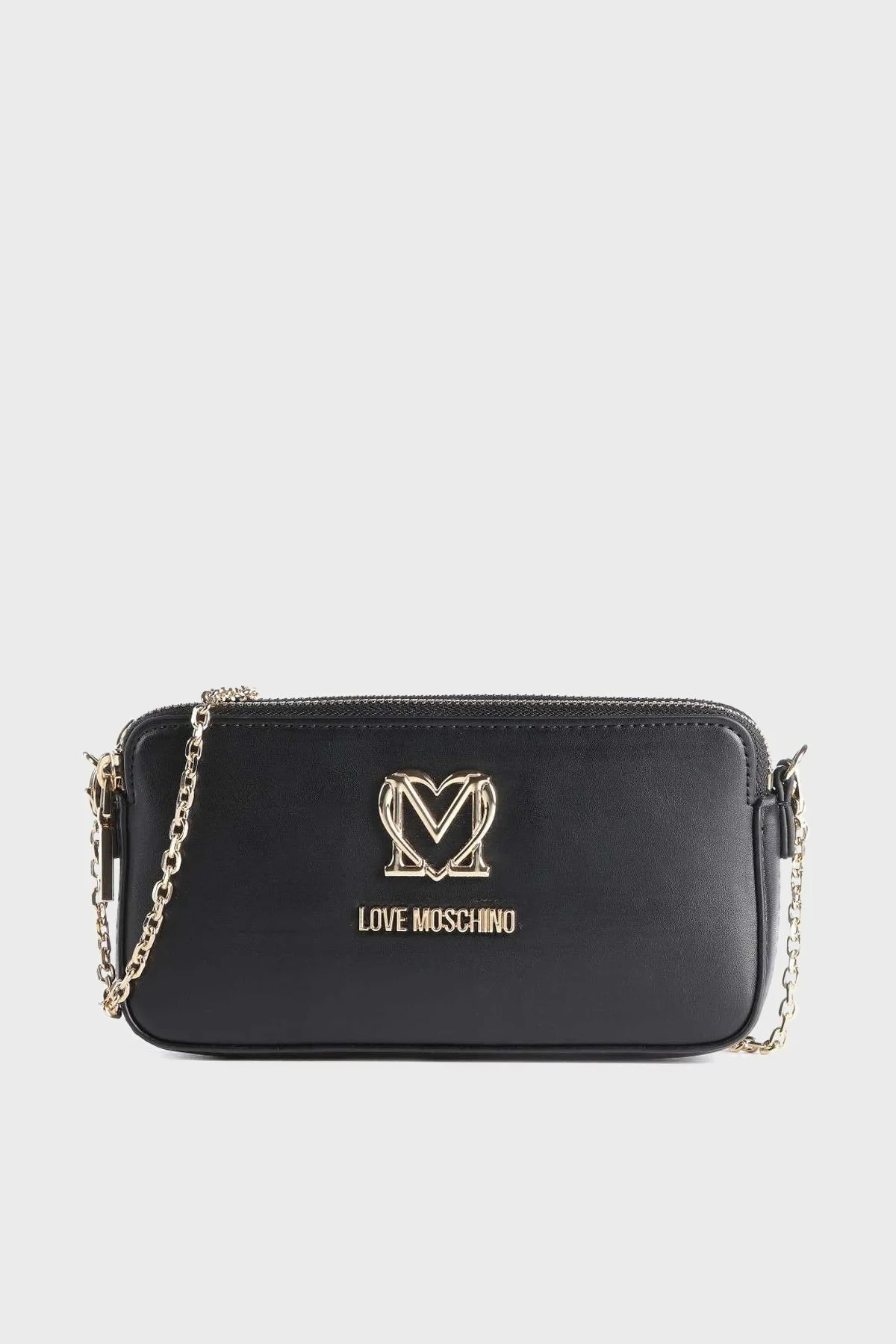 Love Moschino Logolu Fermuarlı Bayan Çanta JC5697PP0FKQ0000 SİYAH - 1